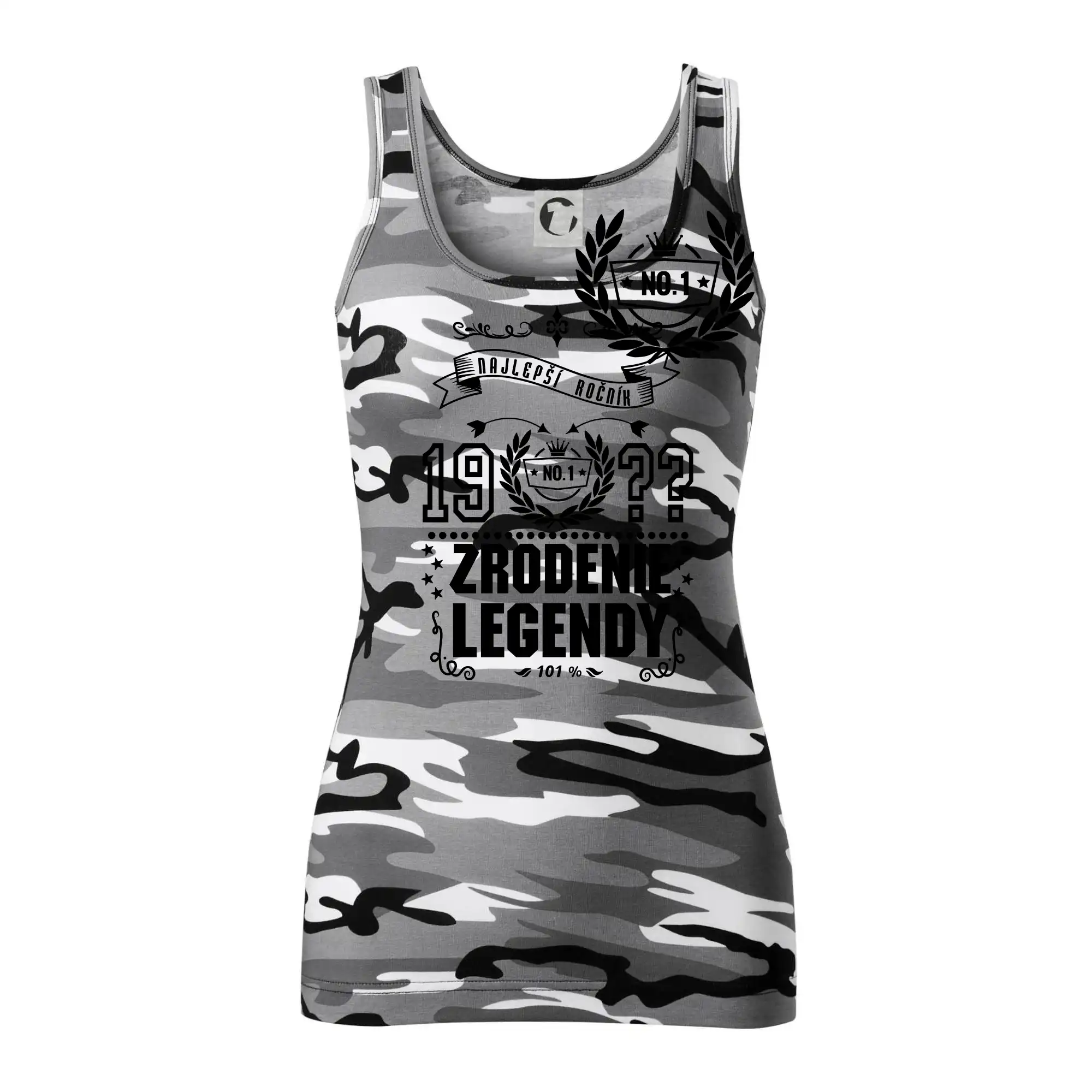 Trička Zrodenie legendy - Zrodenie legendy - pre všetkých - Maskáčové tielko