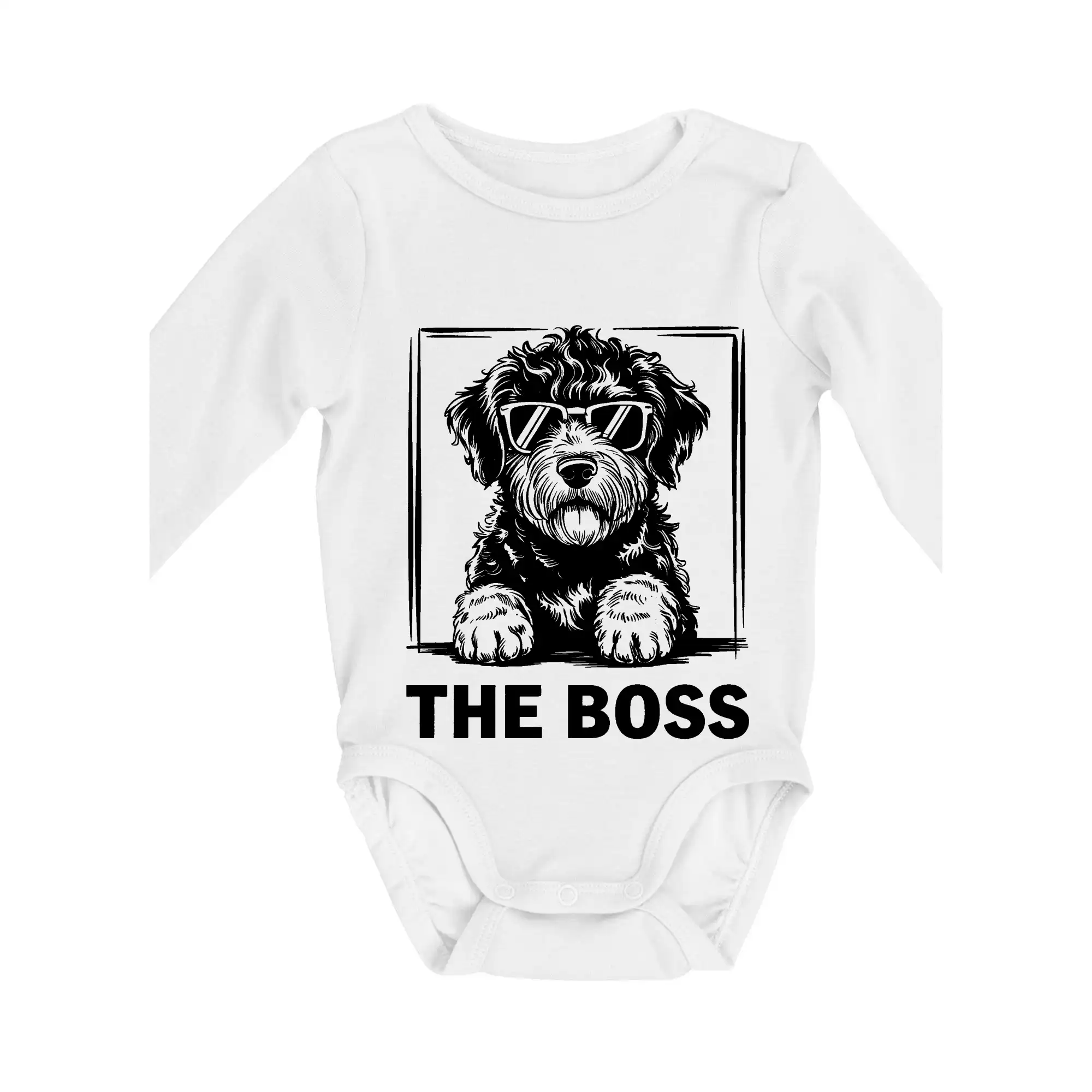 Ostatné psie plemená - Lagotto romagnolo the boss - Body dojčenské s dlhým rukávom