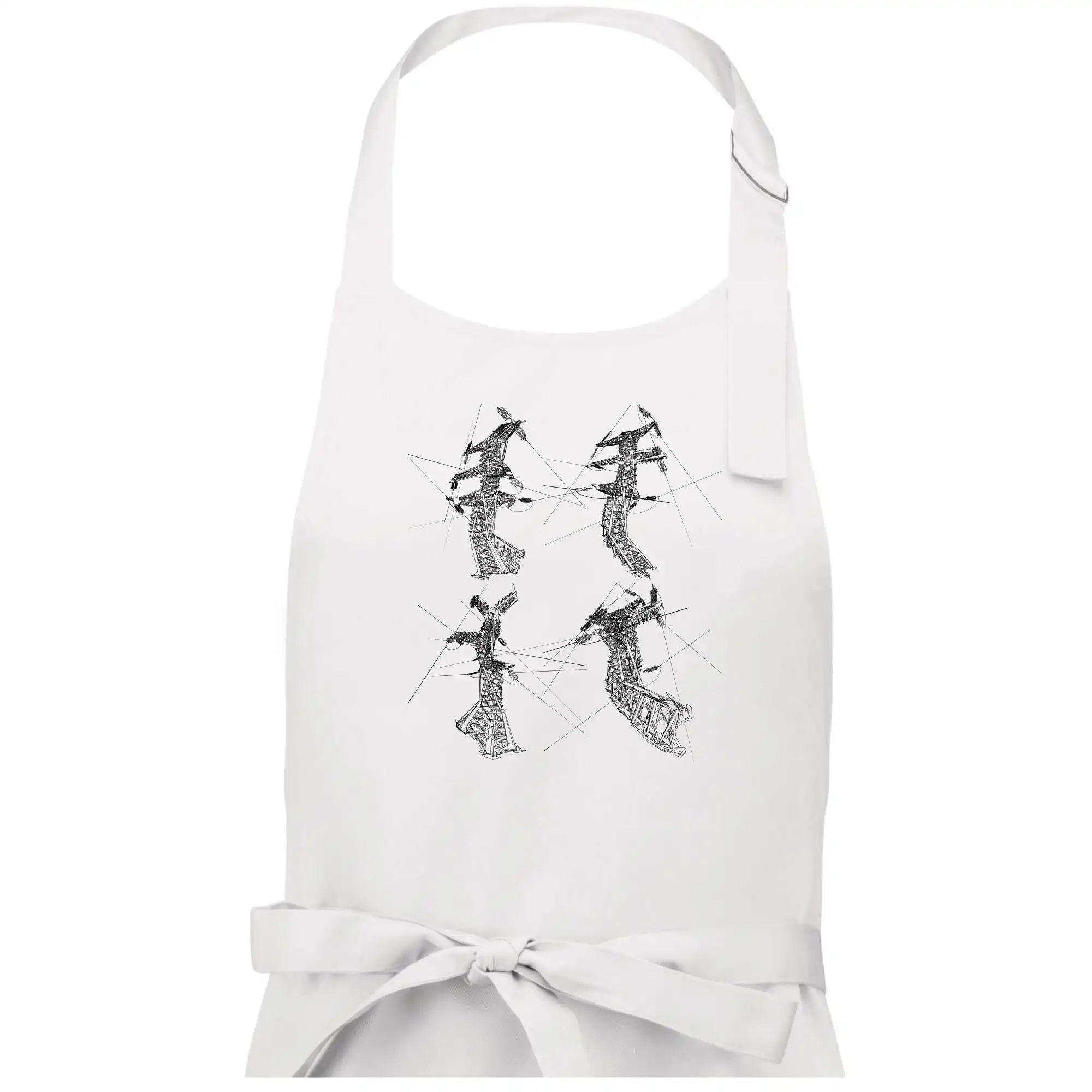 Zkroucený stožár vysokého vedení