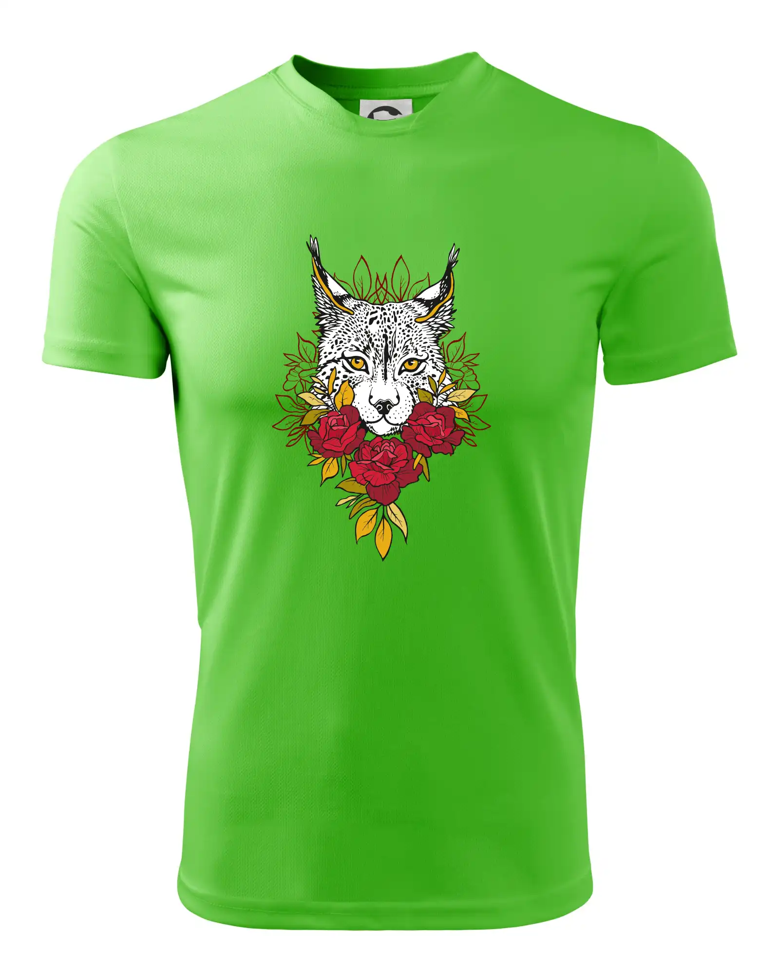Rys s červenými růžemi  (Pecka design)