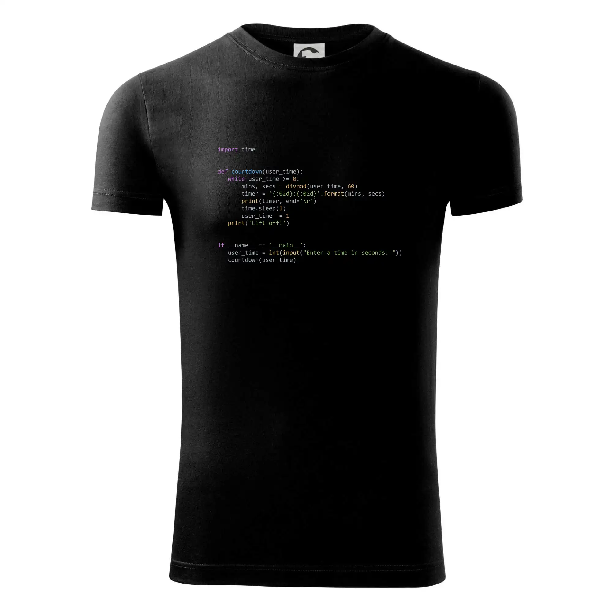 Tričká pre ajťákov - Python Odpočet času - Viper FIT - Pánske zúžené tričko