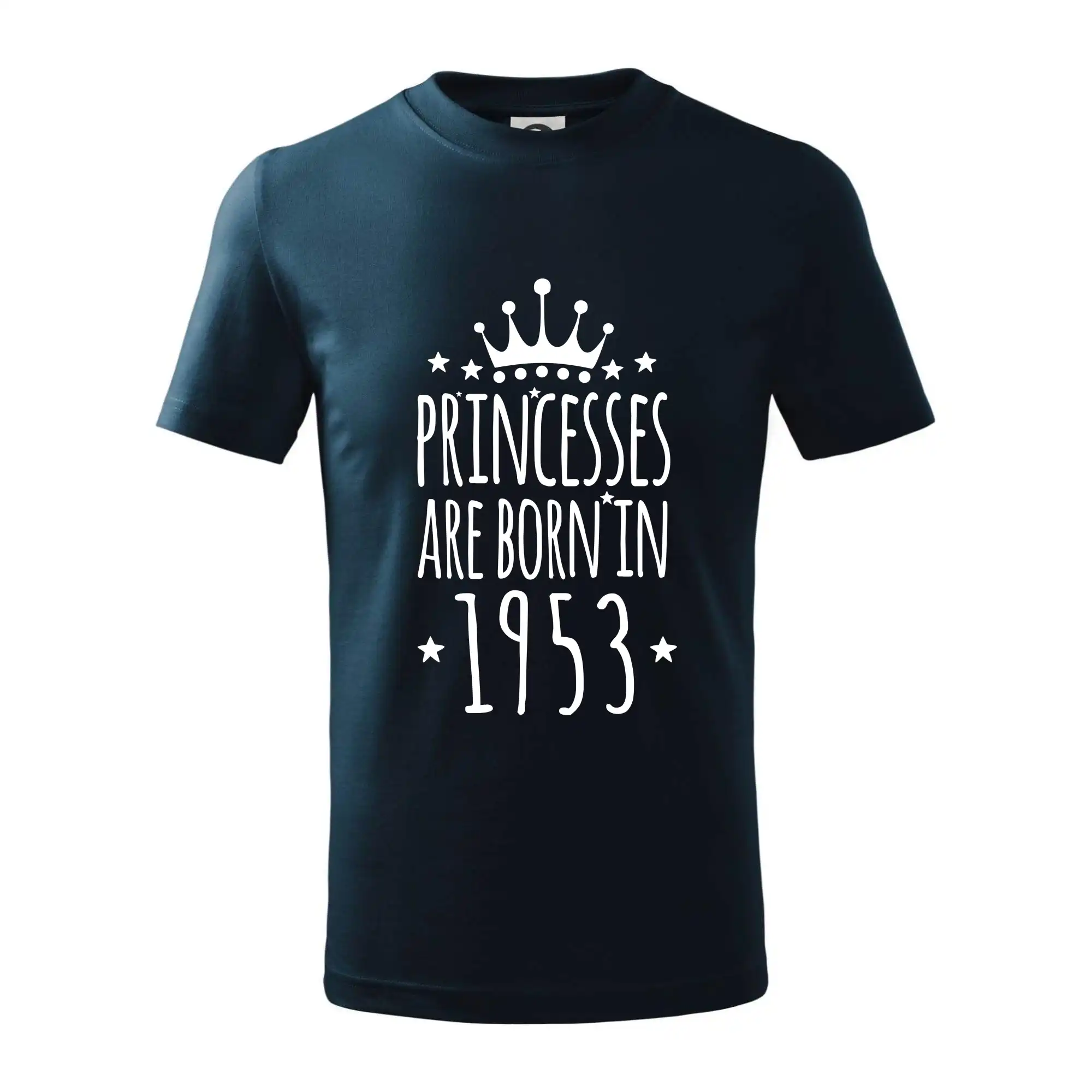 Tričká k narodeninám - Princesses are born in 1953 - Tričko detské bavlnené
