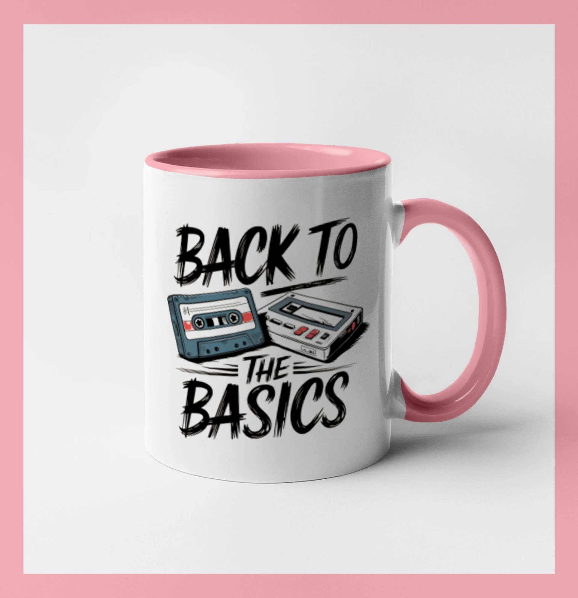 Hudobné tričká - Back to the basics 90s - Hrnček 