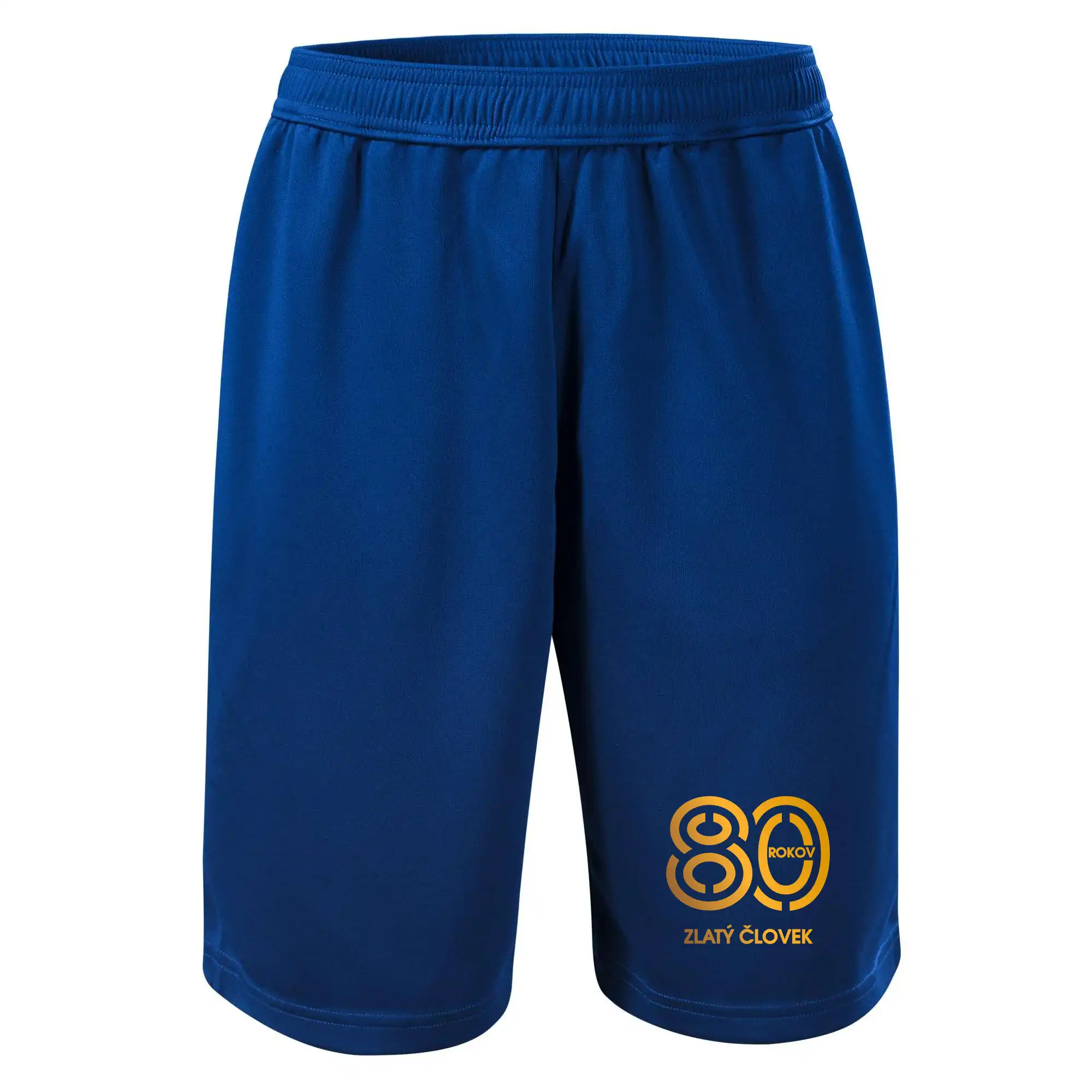 Tričká k narodeninám - 80 rokov zlatý človek - Šortky pánske športové