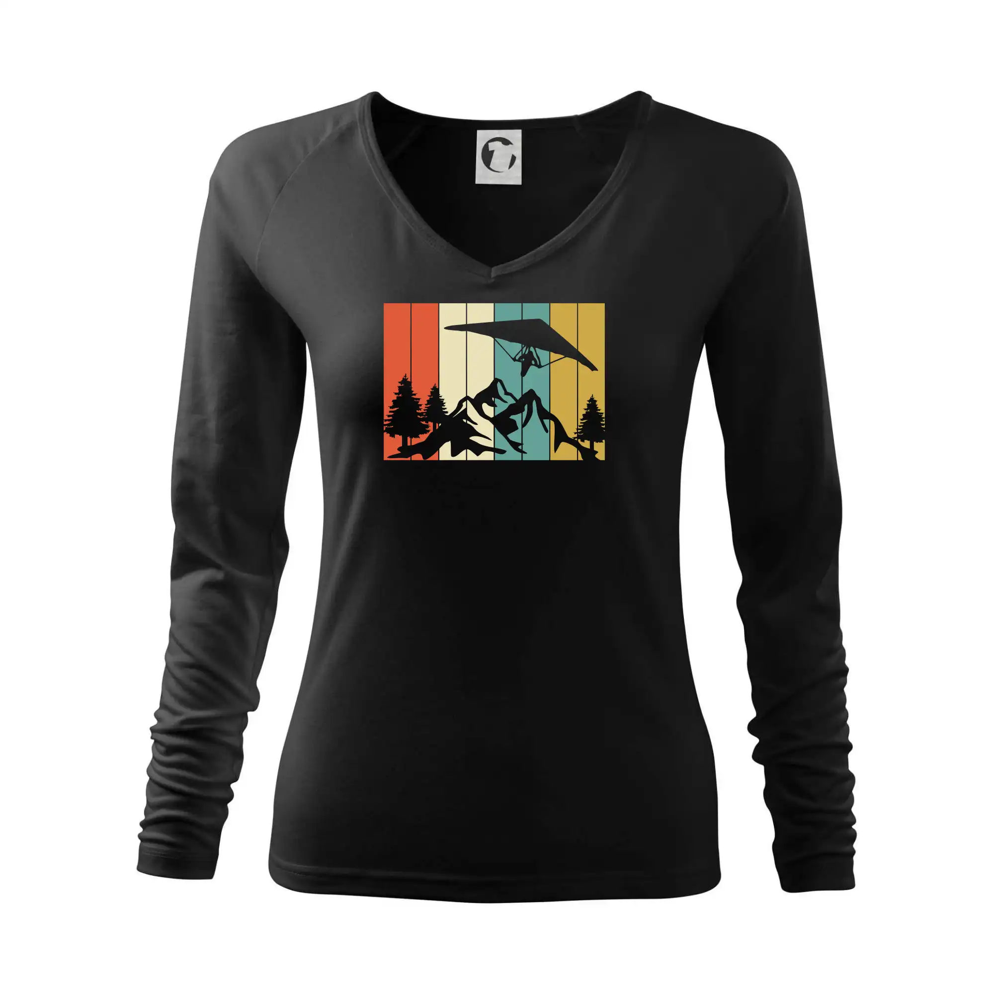 Tričká s motívom paraglidingu - Rogalo nad horami - Tričko dámske Elegance