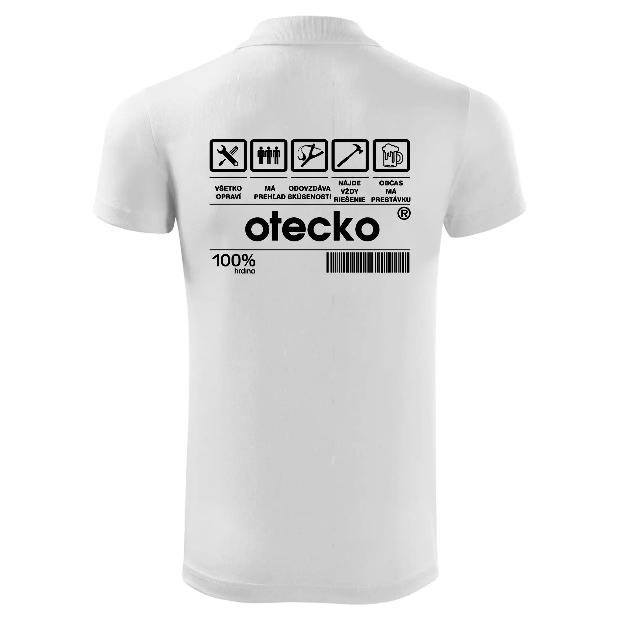 Najlepší darček pre otecka ku dňu otcov - Čiarový kód - Otecko - Polokošeľa Victory (športové)
