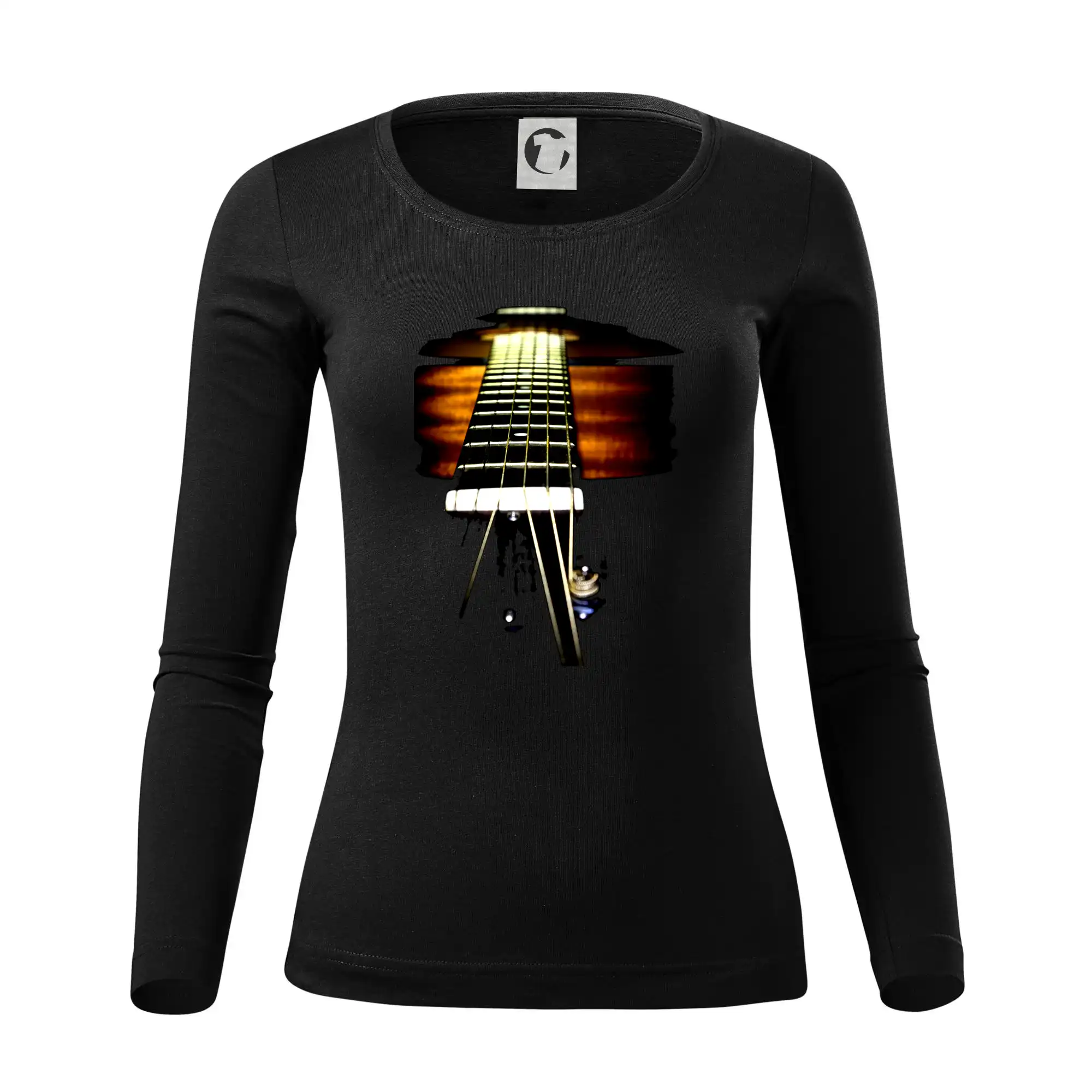Gitara foto - Dámske tričko FIT-T LS - zužené