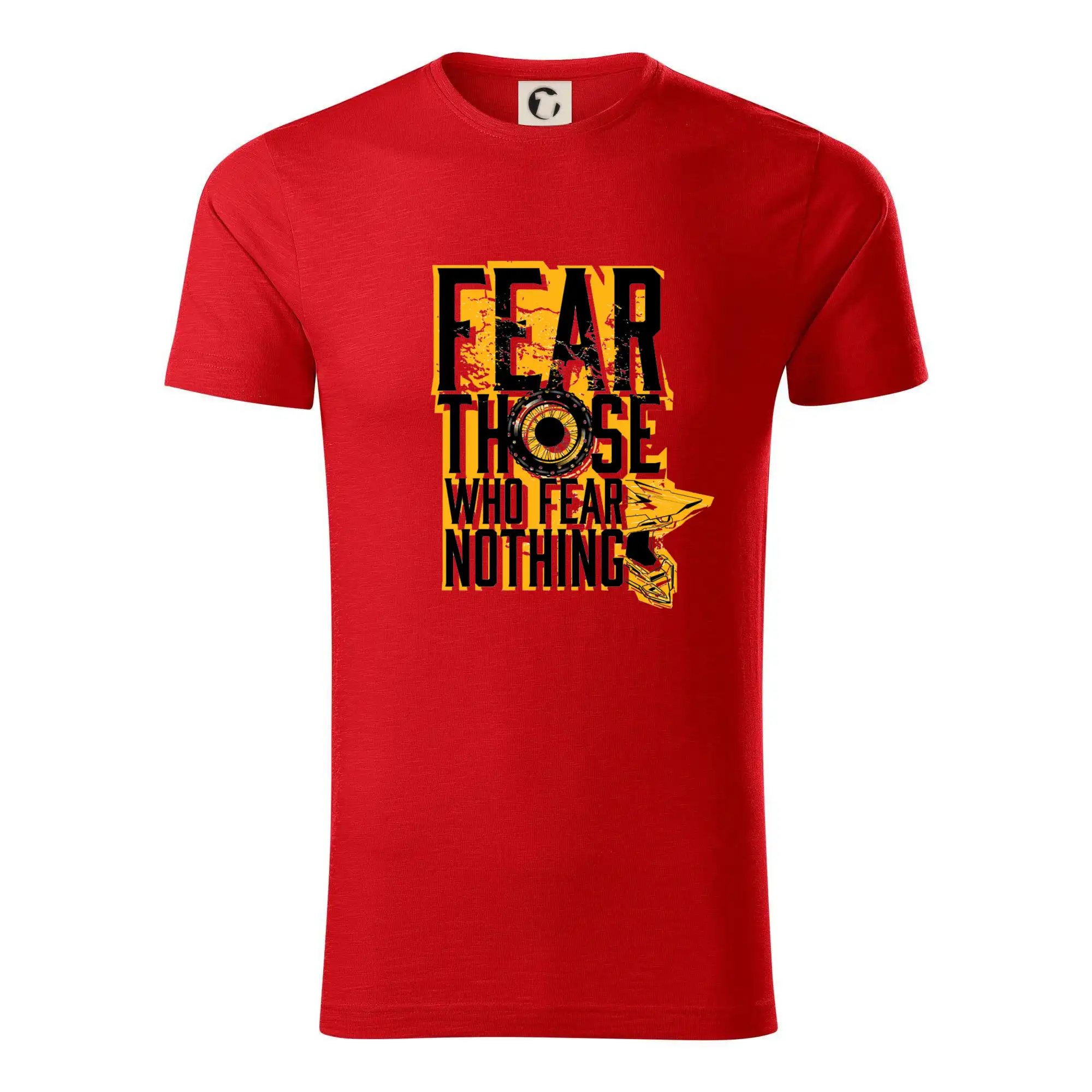 Motocross tričká - Motocross fear those who fear nothing - Tričko z organickej bavlny