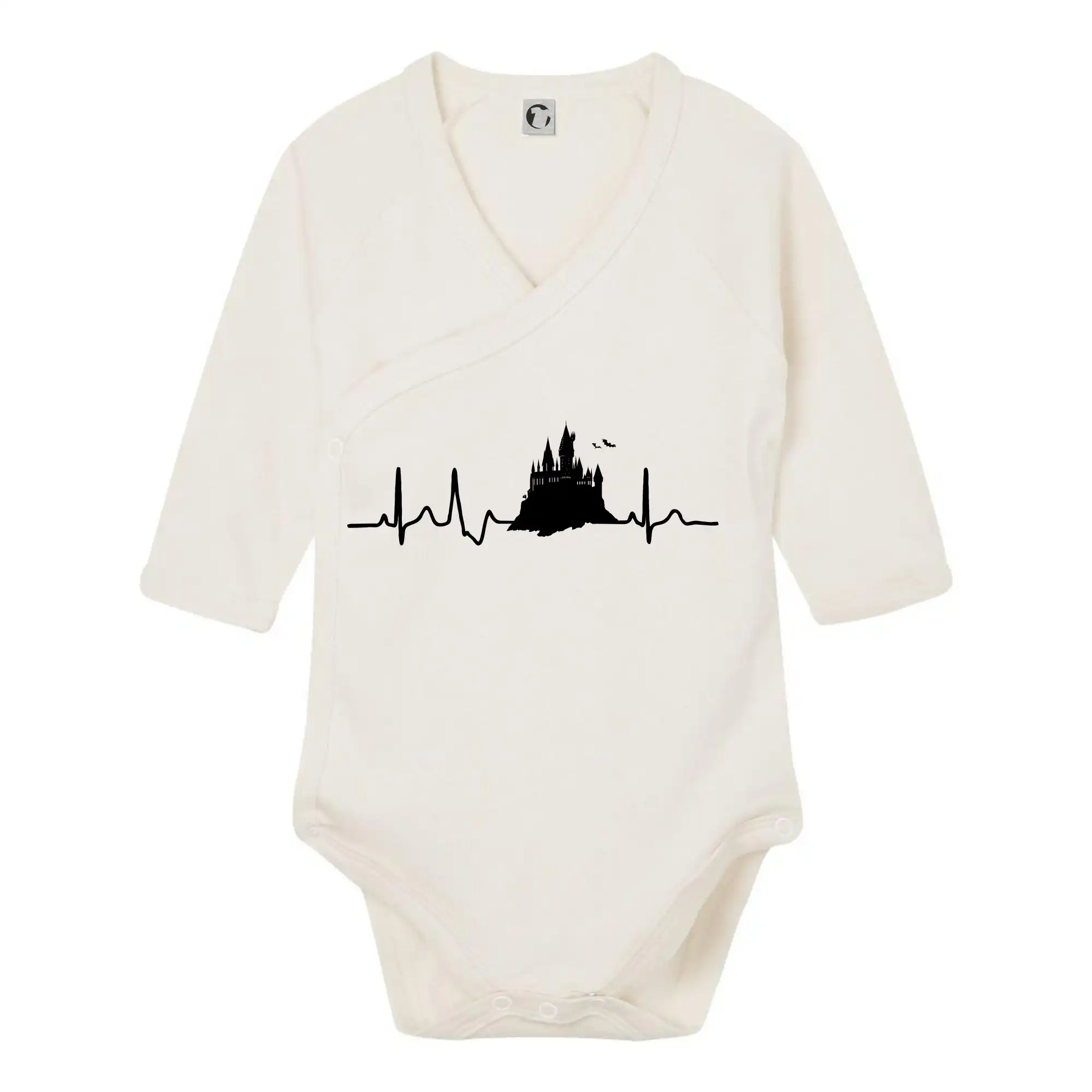 Filmové tričká - Harry -  EKG hrad - Body zavinovacie s dlhým rukávom