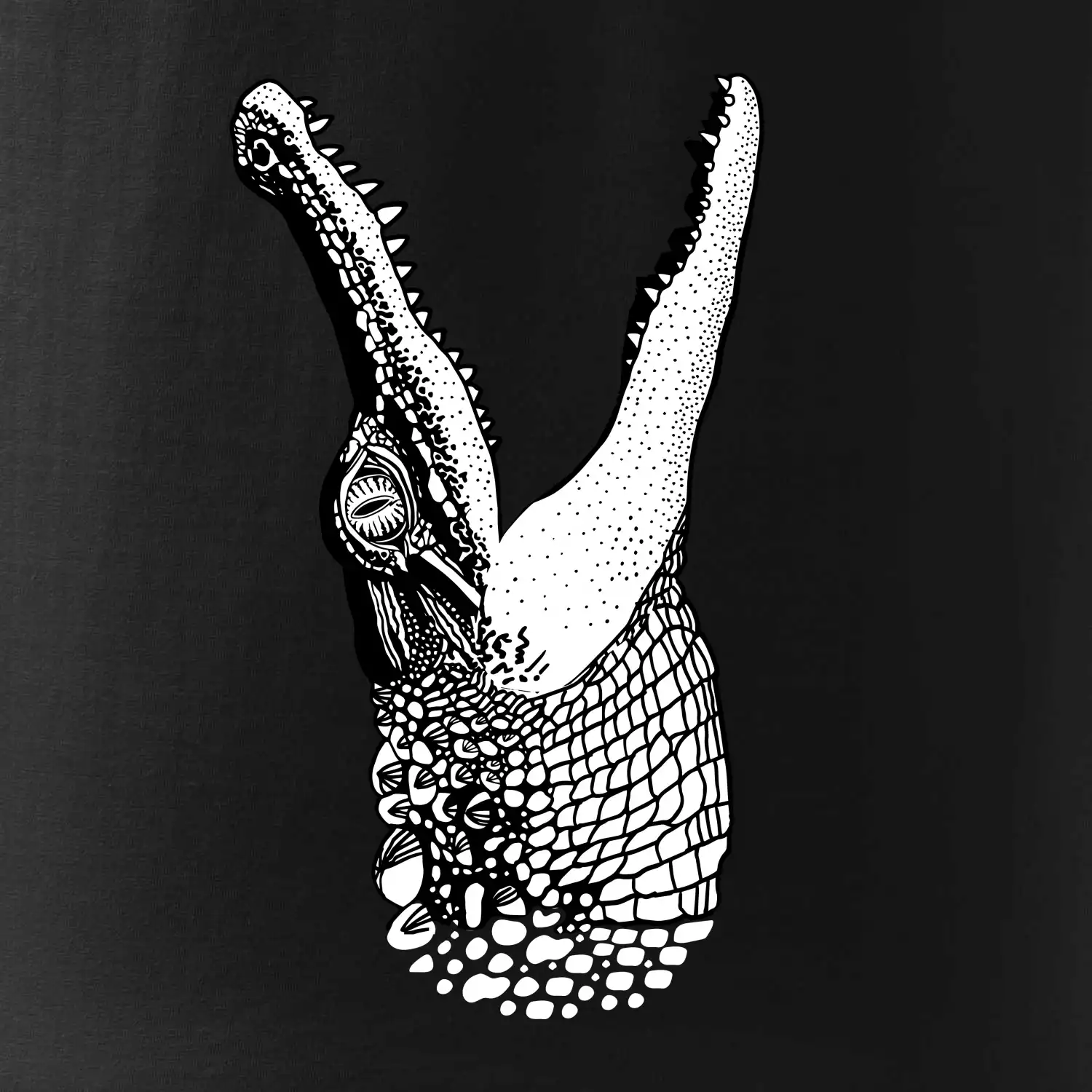 Krokodíl kreslený  (Pecka design)