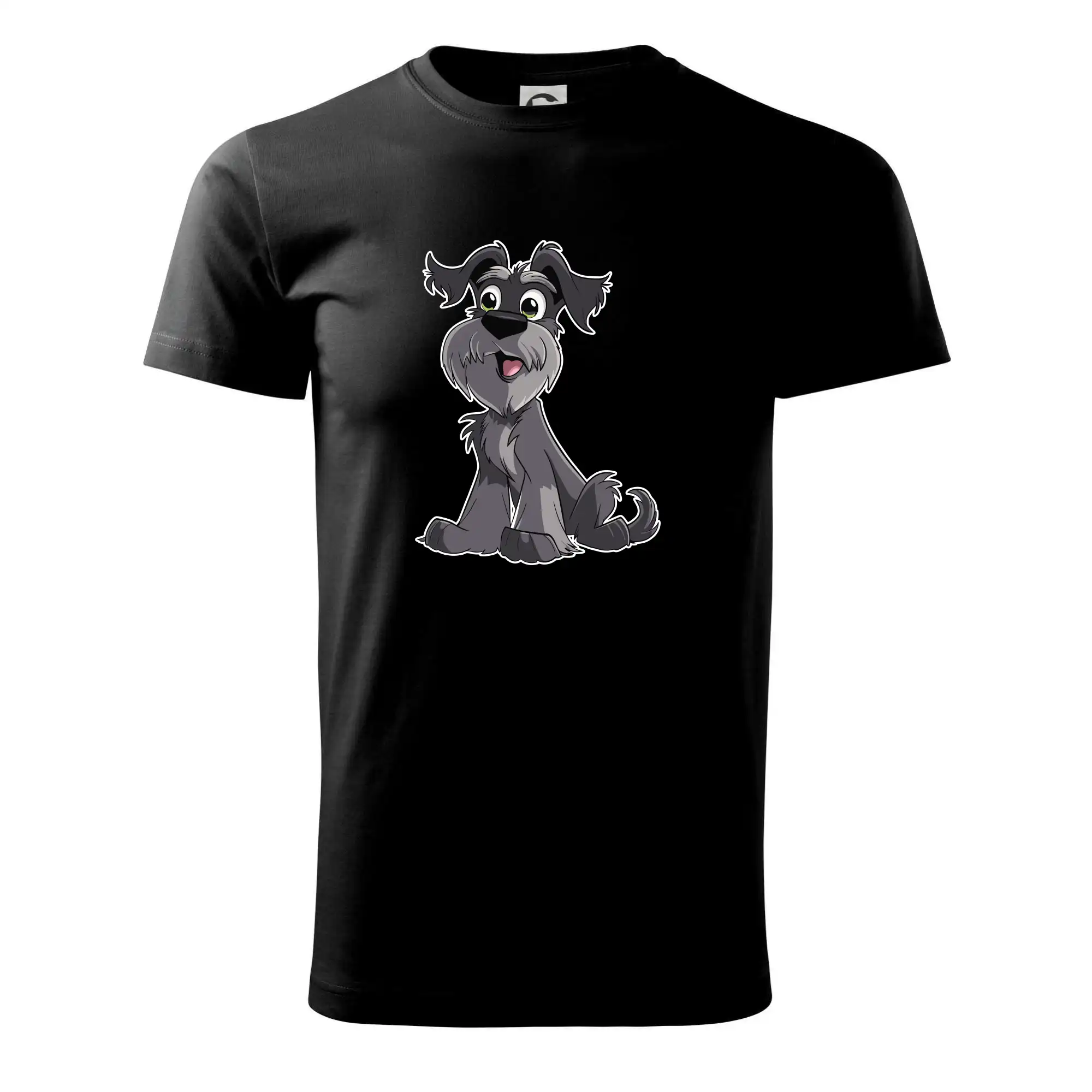 Knírač kreslený sedící