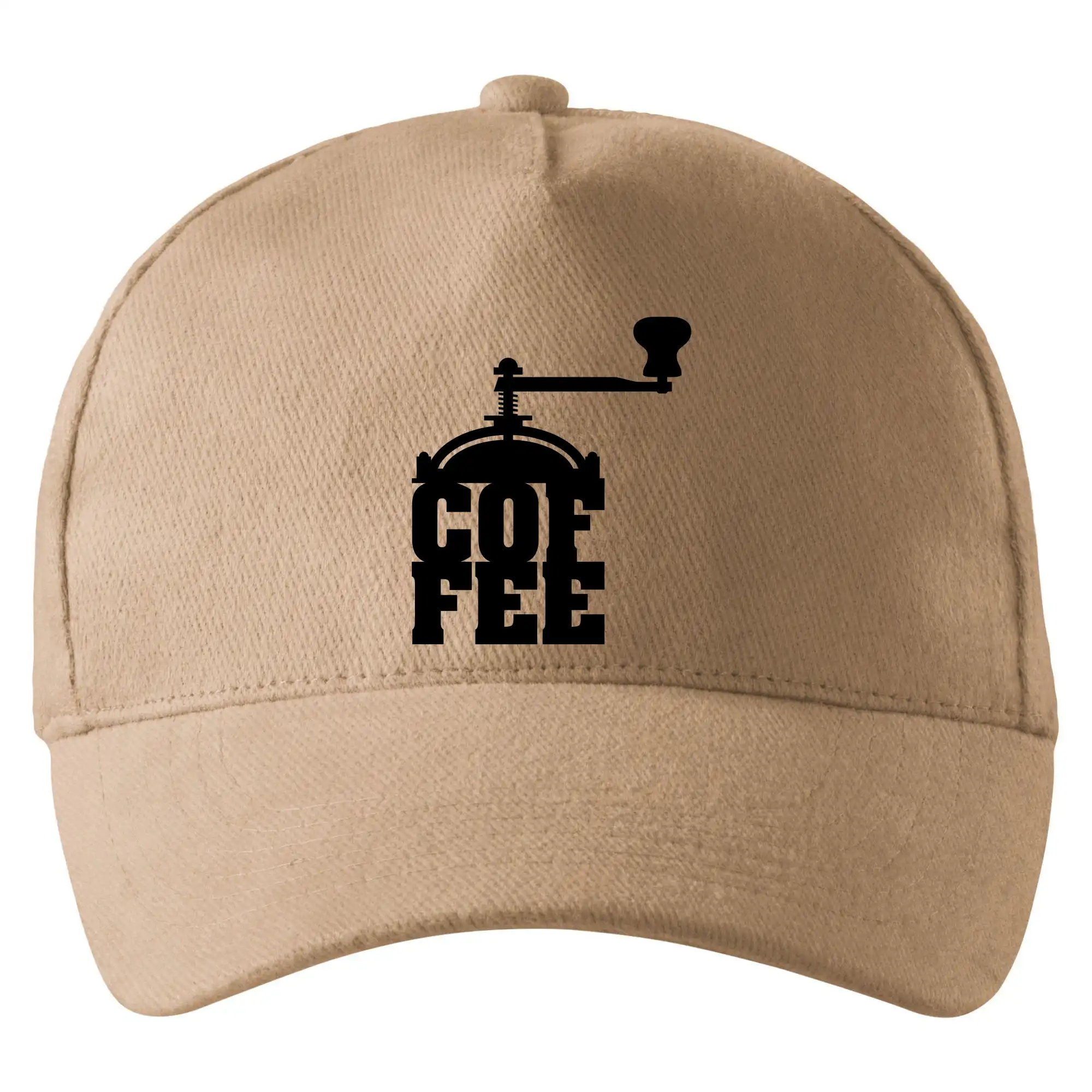 Motívy pre baristu a milovníkov kávy - Coffee mlynček - Šiltovka so zahnutým šiltom a mosaznou sponou