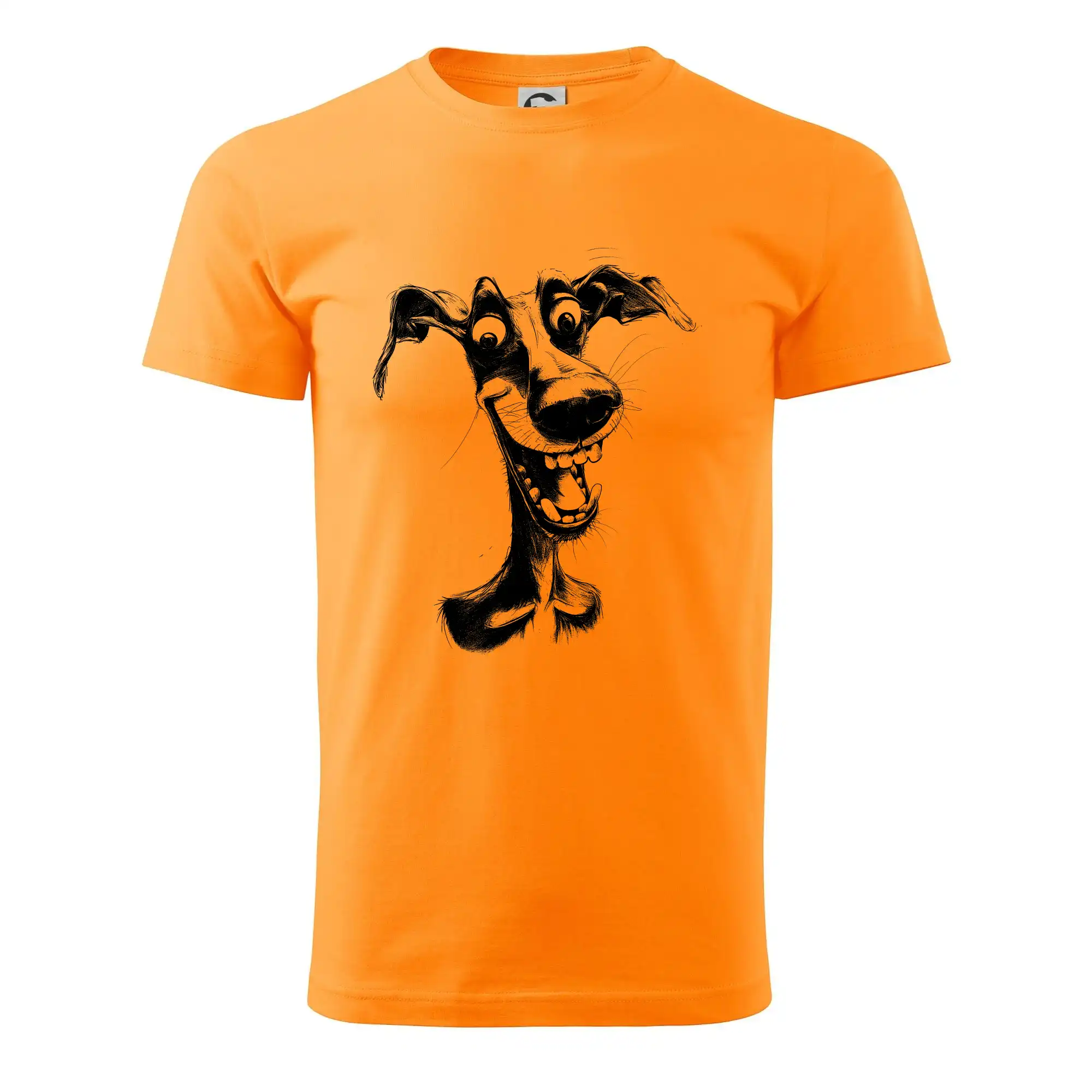 Černobílá karikatura chrt