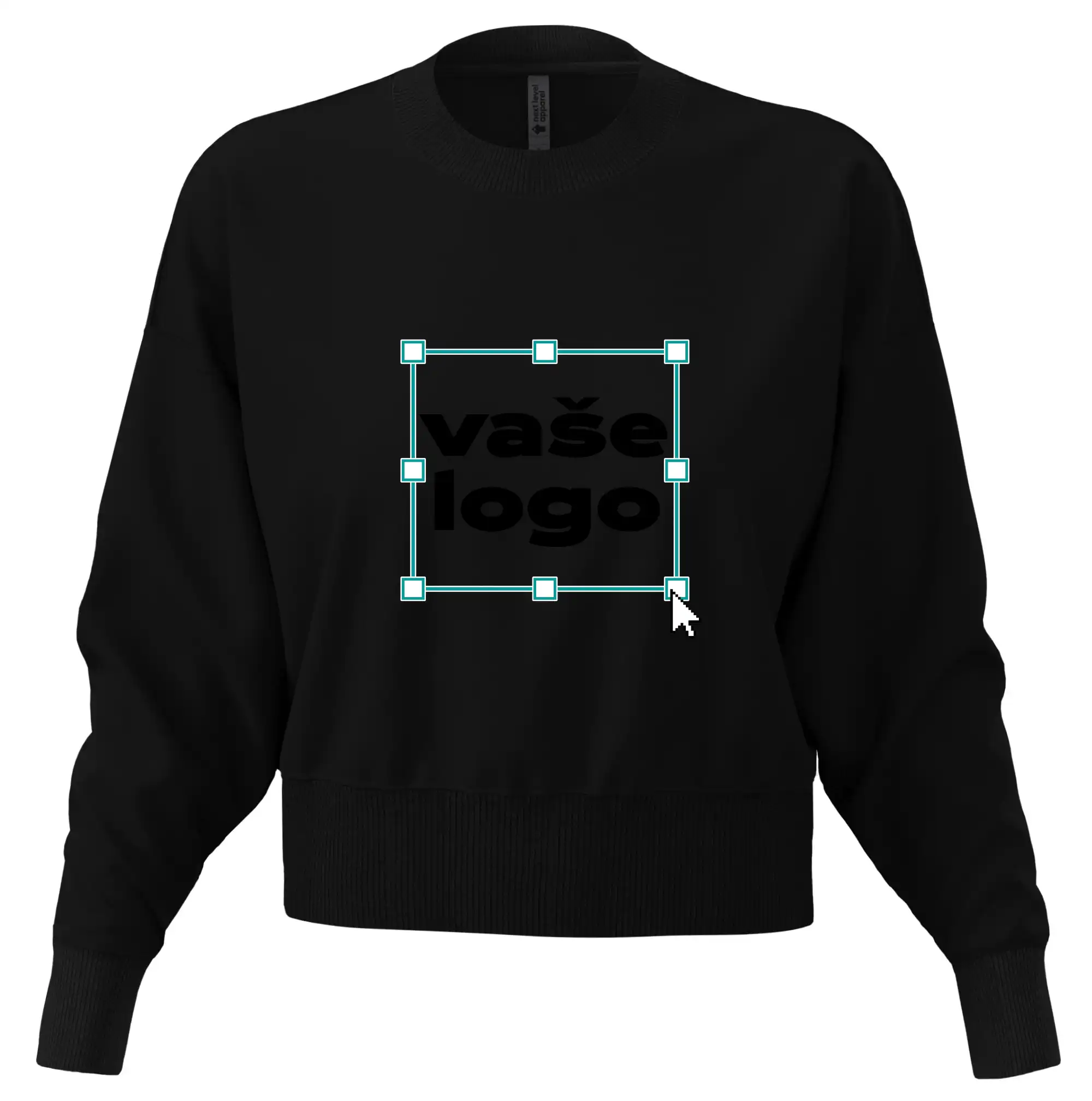 MyShirt tričká - Vlastné logo - Mikina s vlastným logom - Mikina oversize crop OVERSIZE