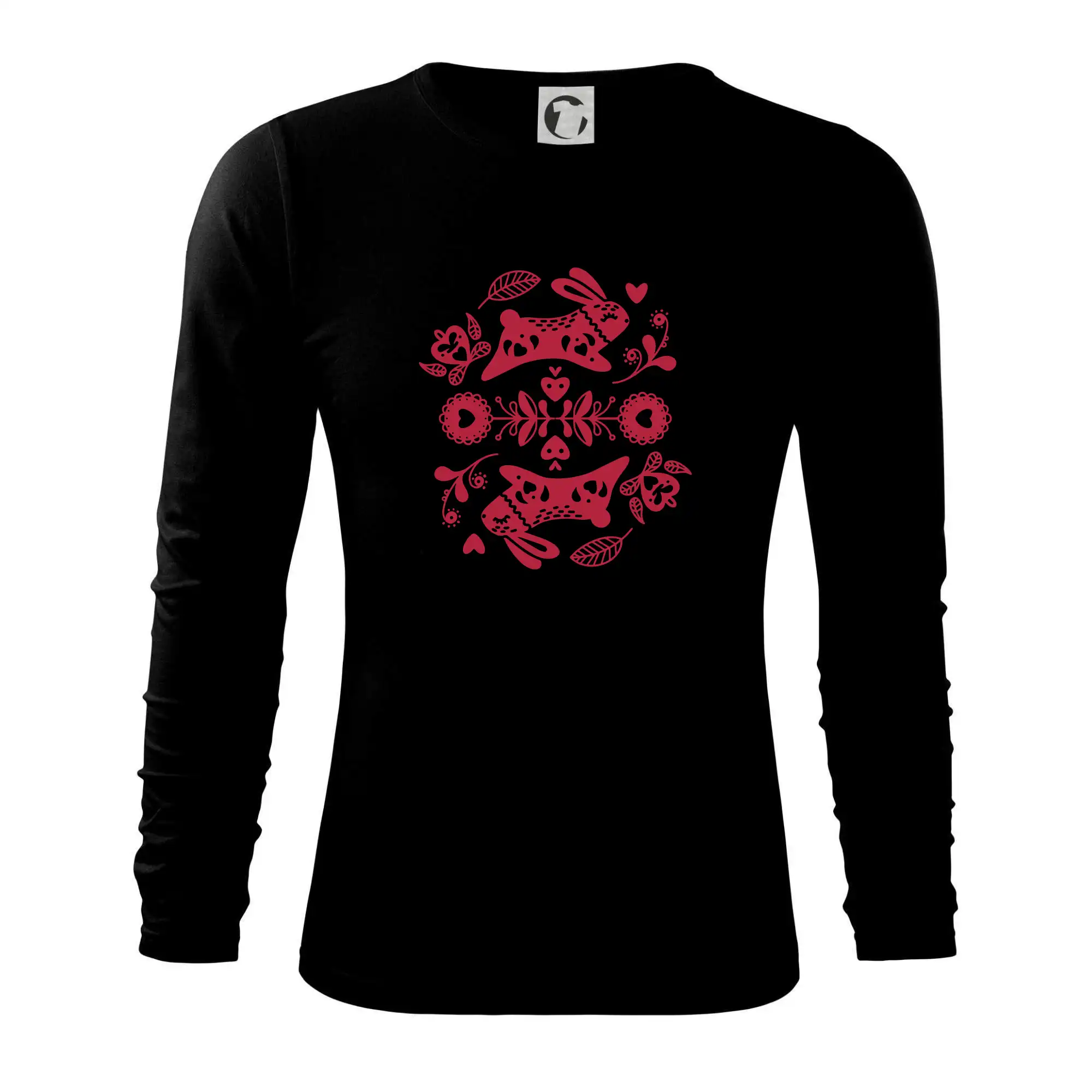 Folklór - Folklór - králik - Tričko s dlhým rukávom FIT-T long sleeve