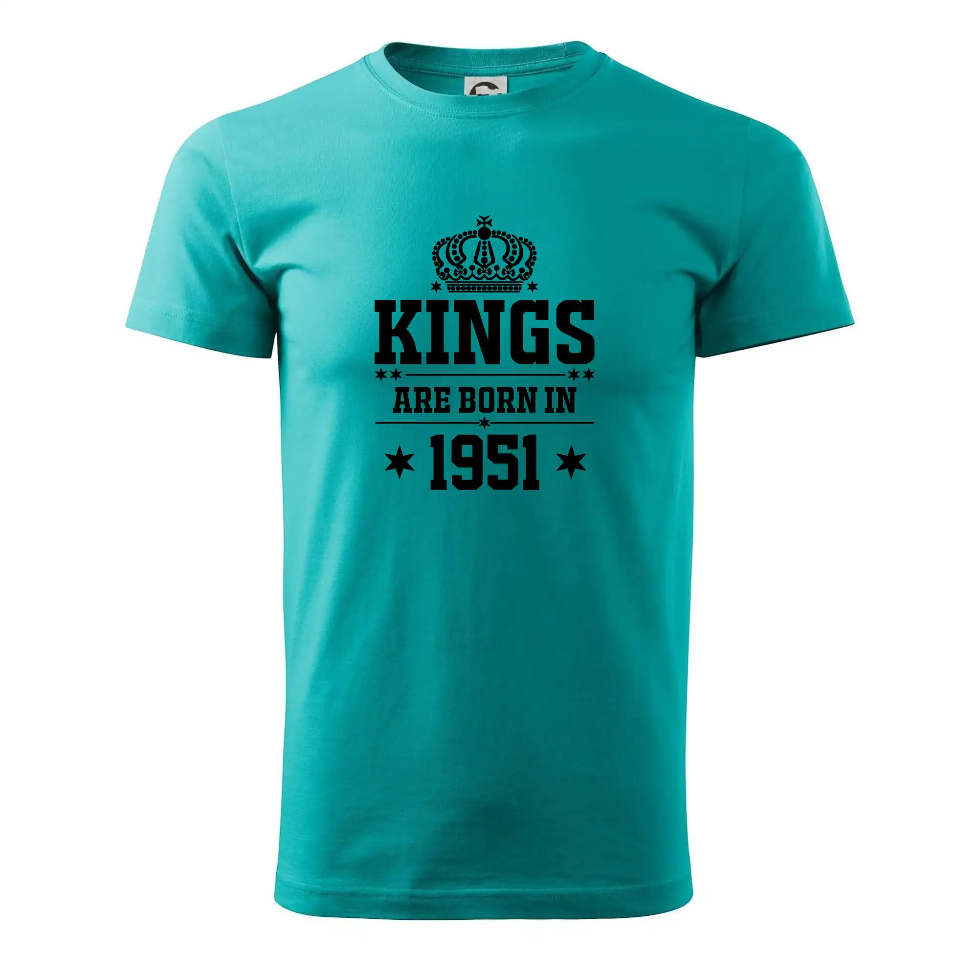 Trička s ročníkom 1951 - Kings are born in 1951 - Klasické pánske tričko vyššej gramáže