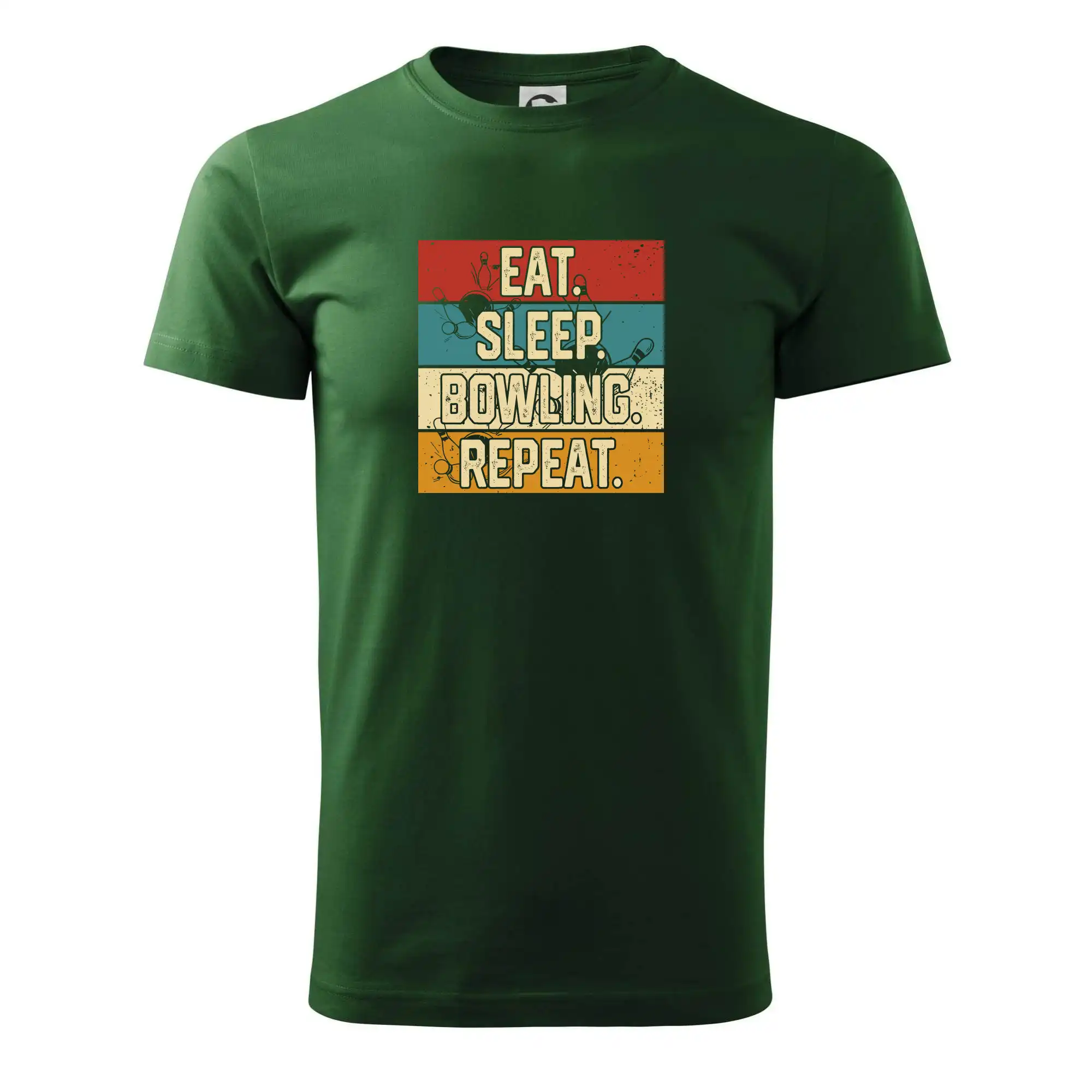 Tričká Bowling - Eat Sleep Bowling Repeat - Pánske tričko nižšej gramáže