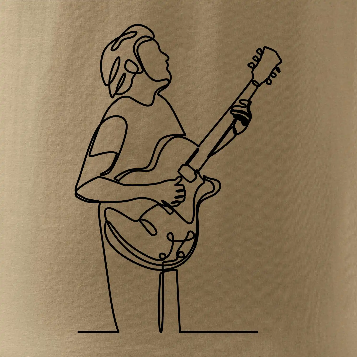 Kytarista jedním tahem