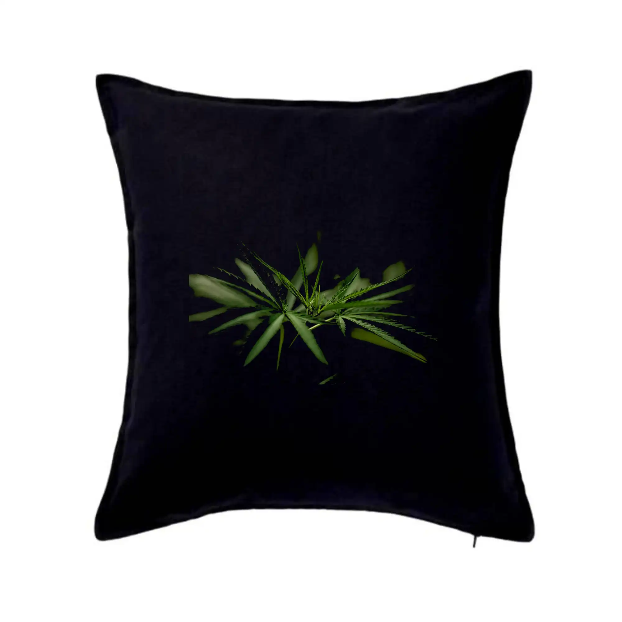 Tričká pre pohodový ľudí - Ganja listy - makro - Vankúš 50x50