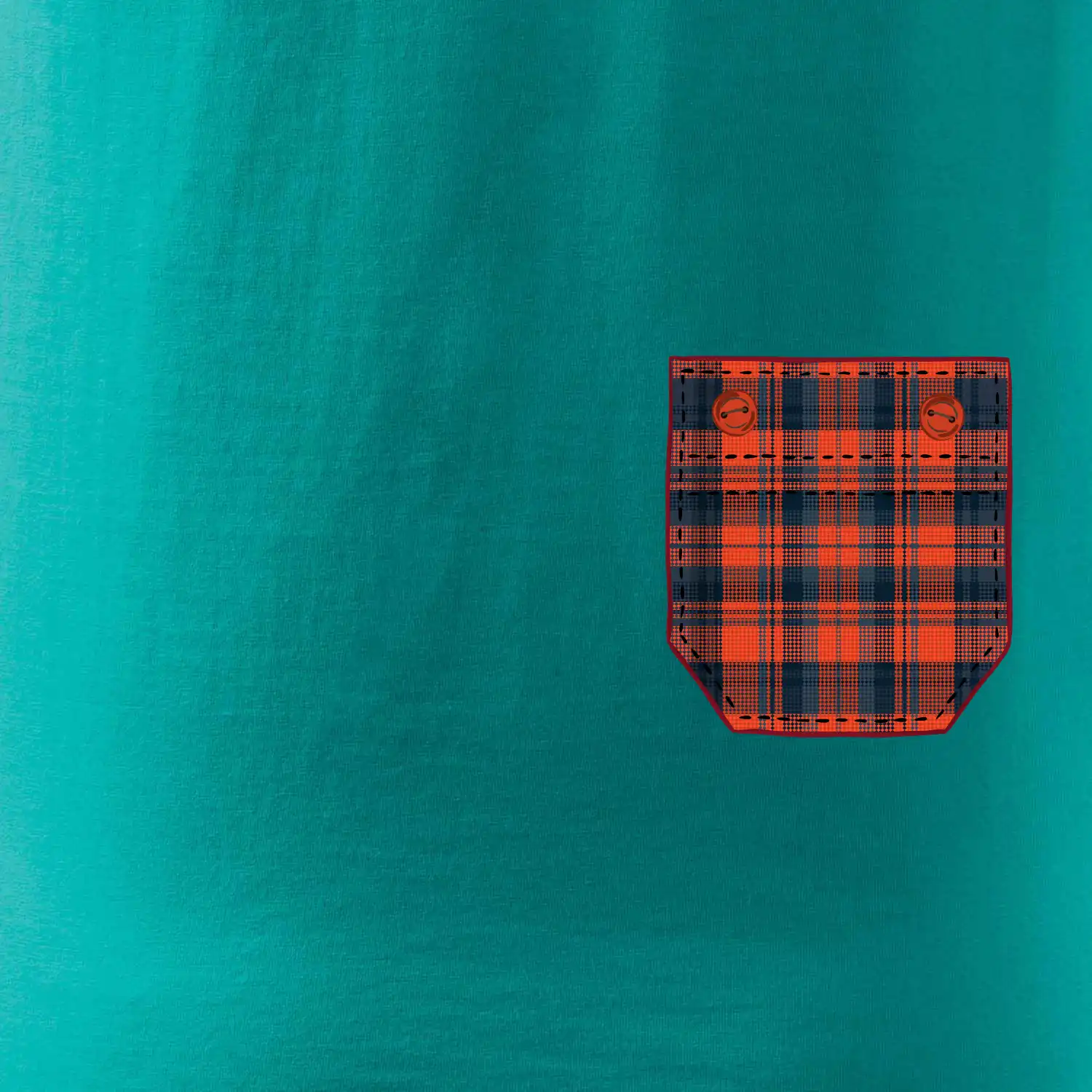 Flanelové triko červené