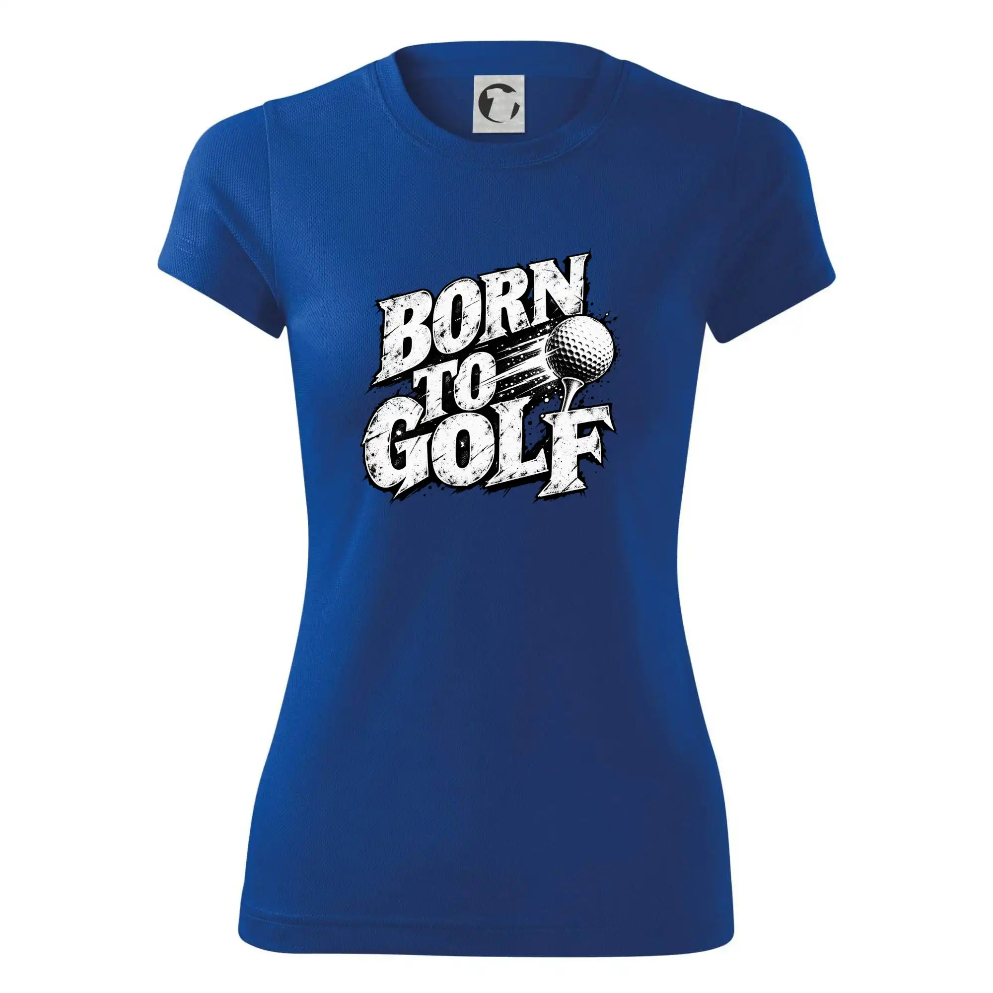 Born to golf černobílý drsný potisk