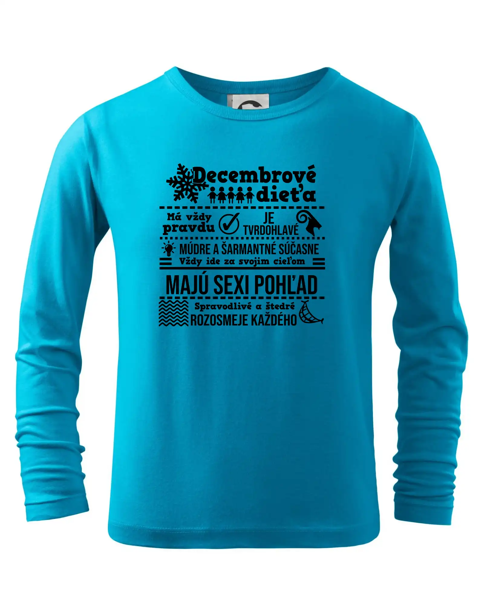 Tričká pre narodených v decembri - Narodeniny December - Tričko detské Long Sleeve