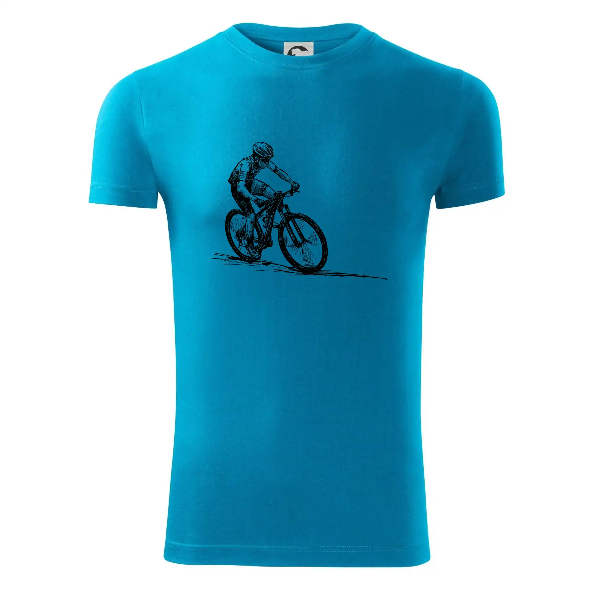 MTB kreslený cyklista