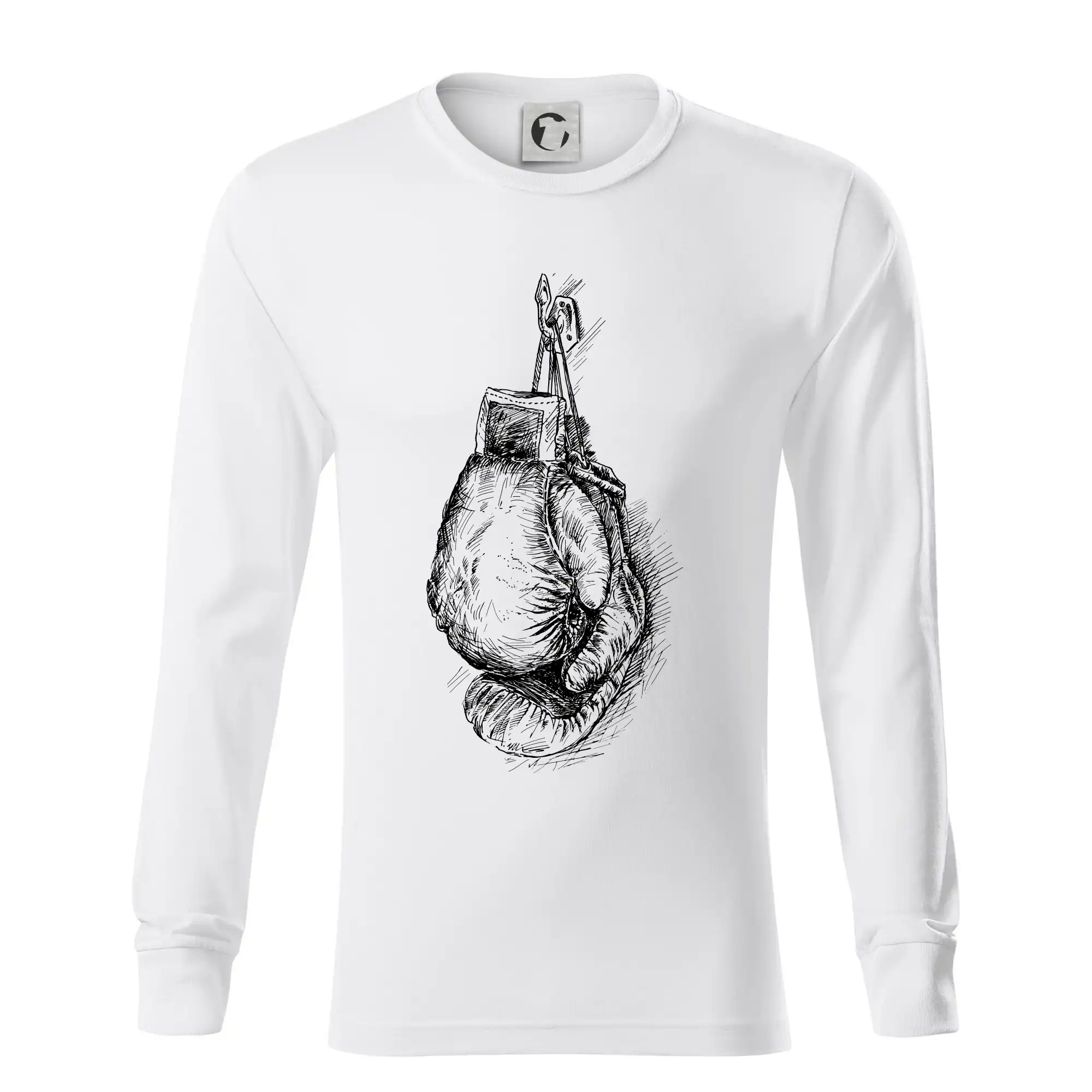 Boxerské rukavice kreslené na výšku