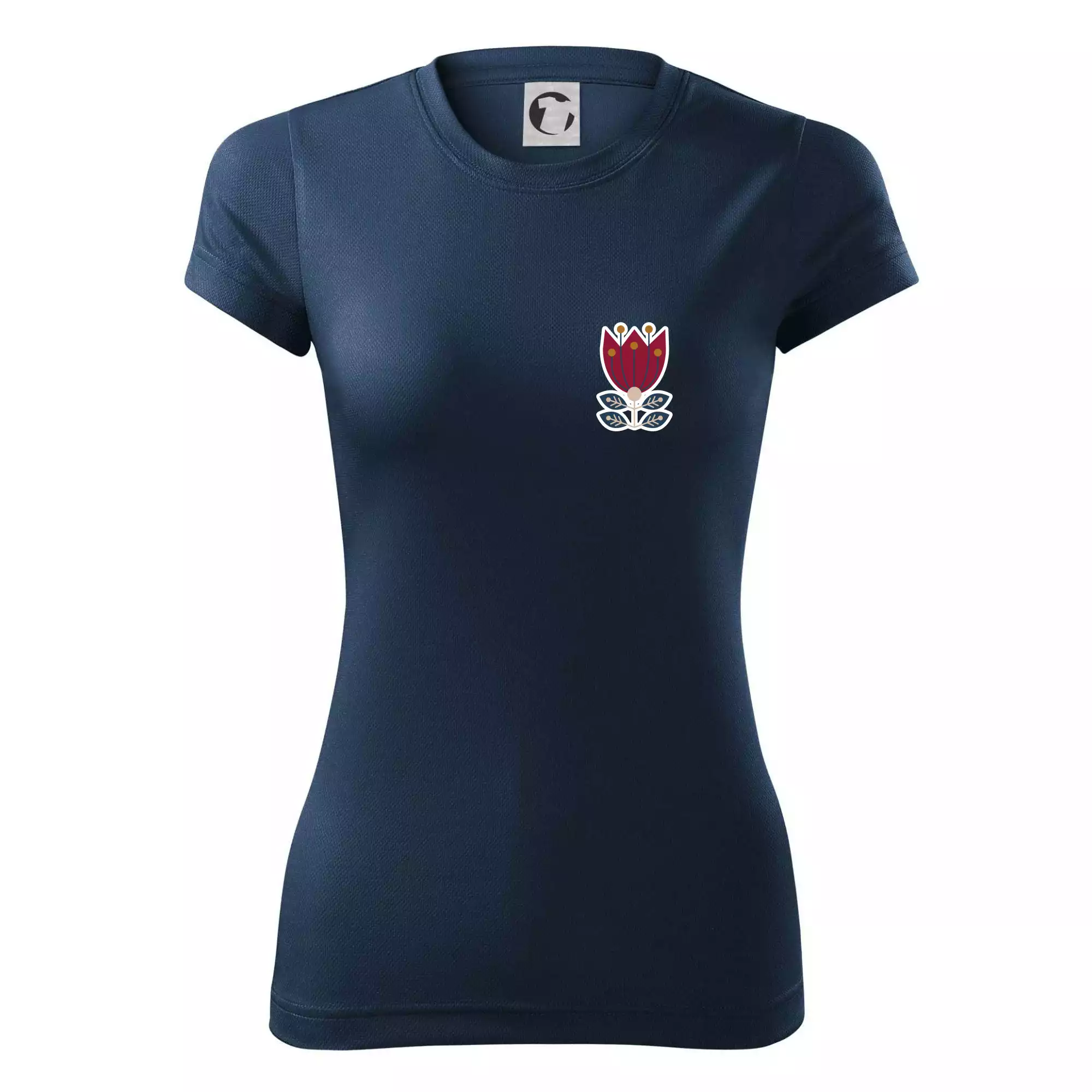 Folklor na prsu květina čtyřlistá