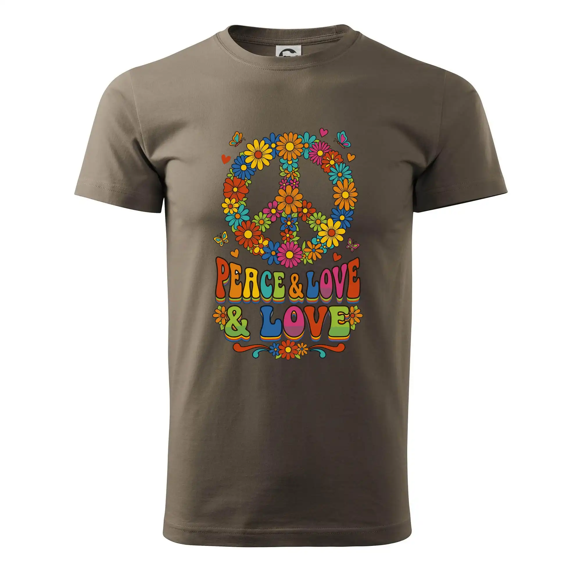 Peace and love - na výšku s květy