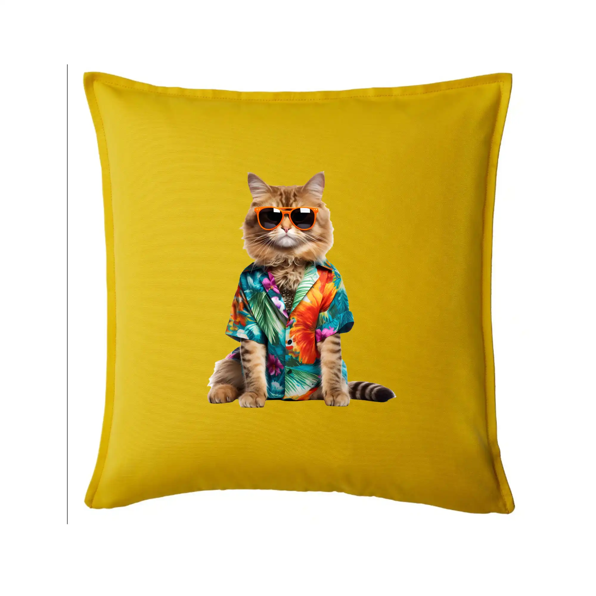 Vtipná tričká s mačkou - Mačka v lete - Vankúš 50x50