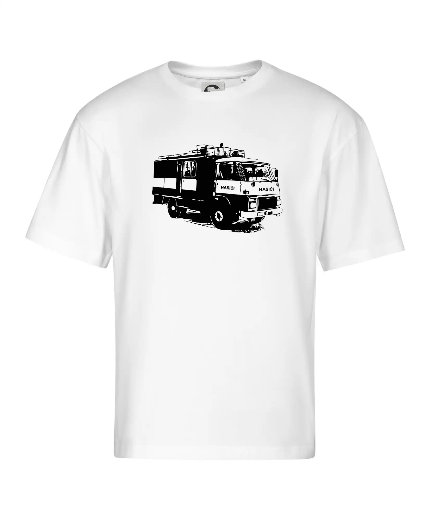 Originálne tričká pre hasičov - Hasičské auto Hasiči - Stage unisex - OVERSIZE