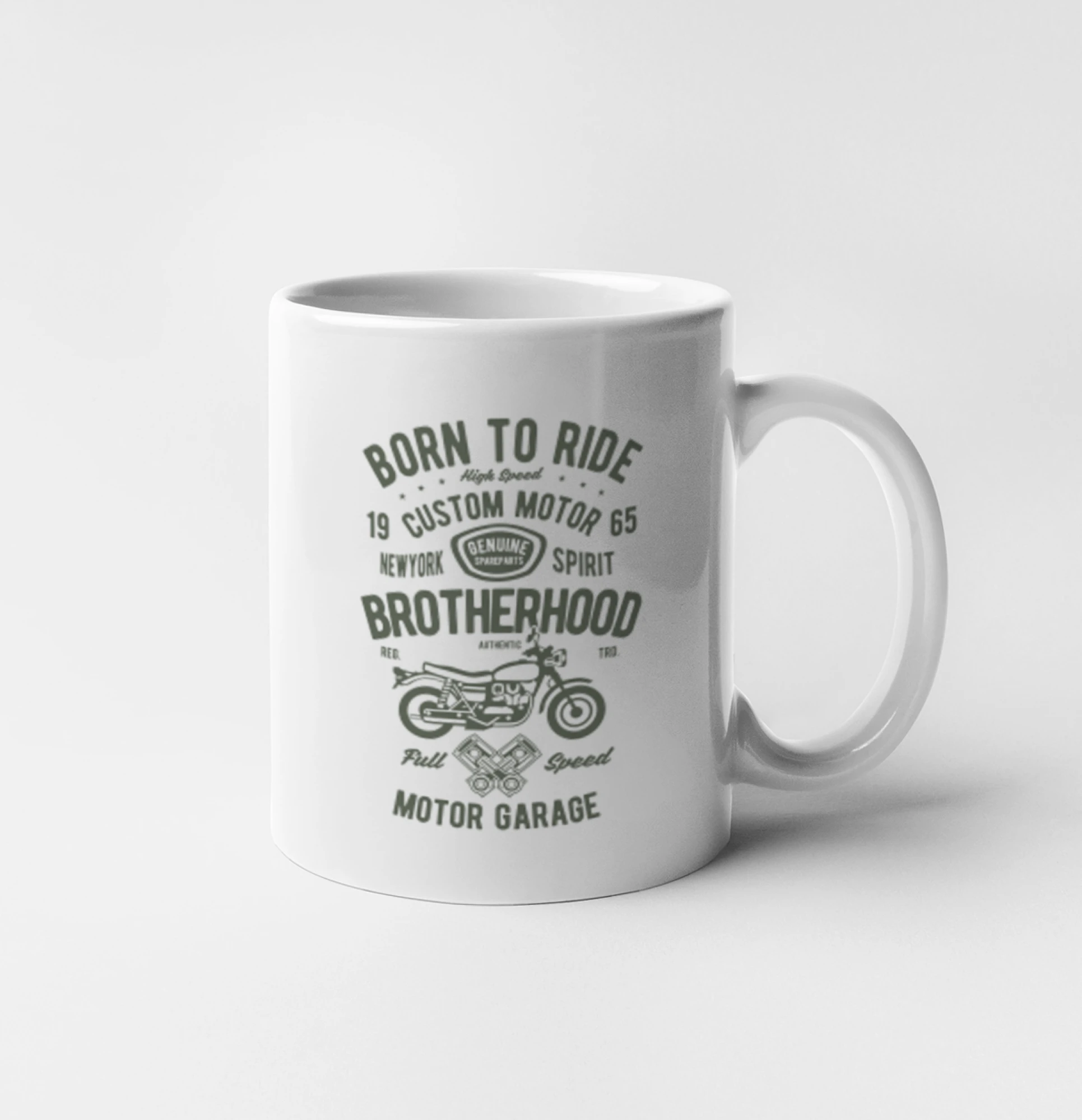 Tričká a mikiny s potlačou motoriek – pre pravých motorkárov - Motorcycle Brotherhood - Hrnček 