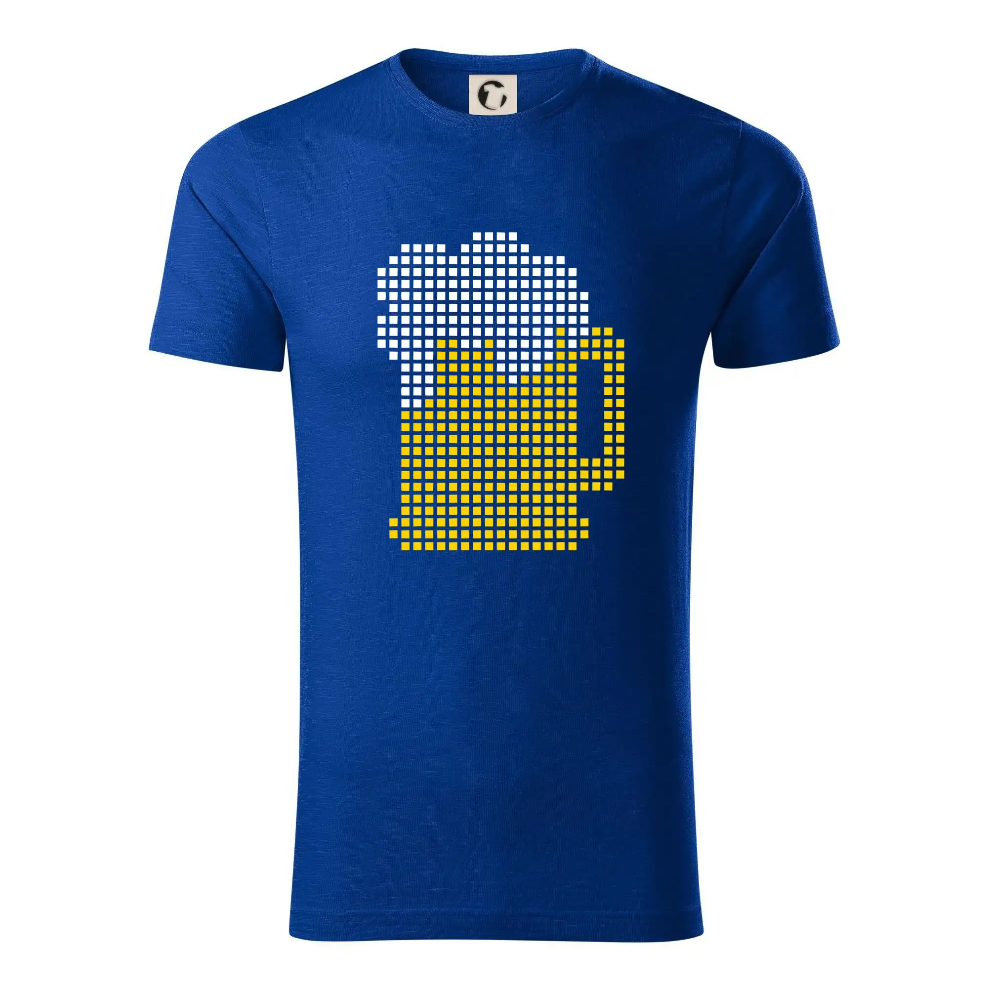 Vtipná tričká pre pivárov - Pivo pixel - Tričko z organickej bavlny