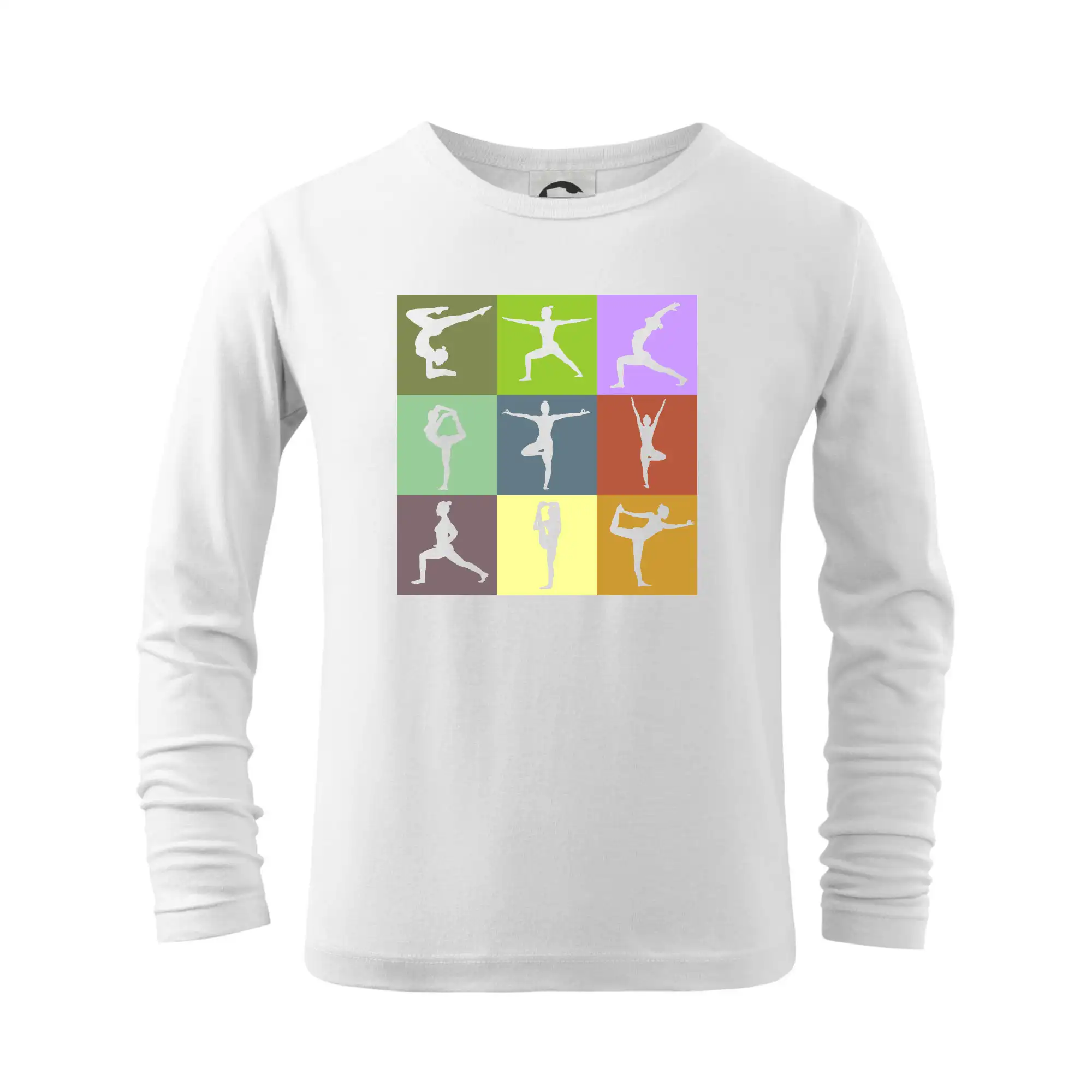 Tričká na jógu - Yoga abeceda - Tričko detské Long Sleeve