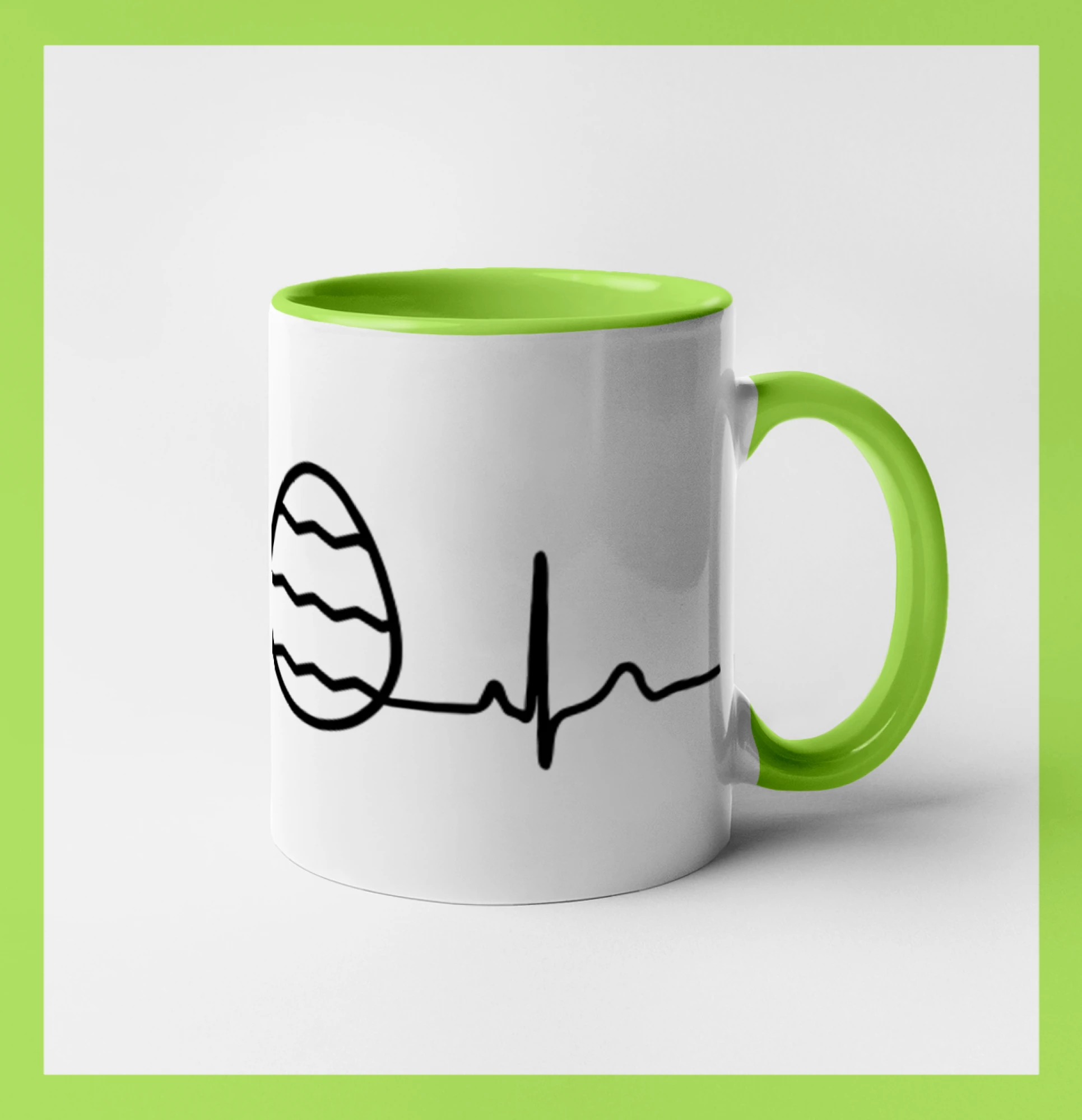Veľkonočné tričká - EKG Veľkonočné vajíčko - Hrnček 