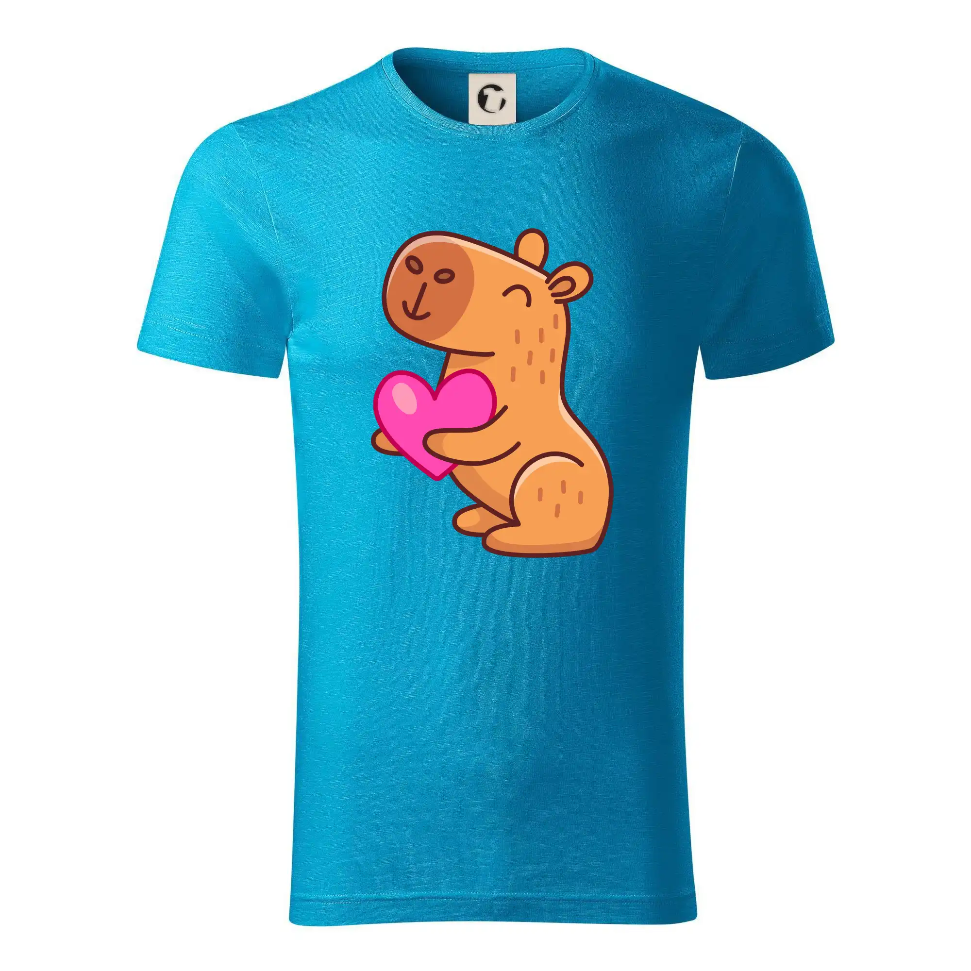 Tričká so zvieratami - Zamilovaná kapybara - Tričko z organickej bavlny