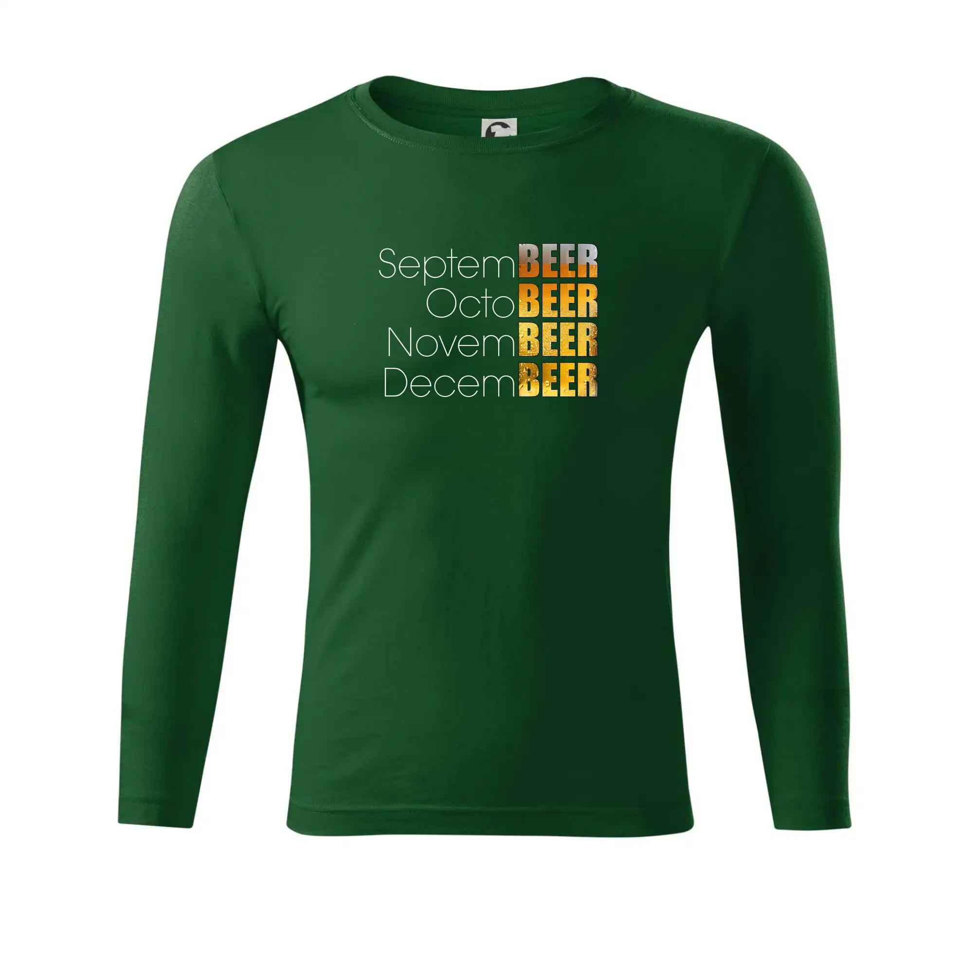 Vtipná tričká pre pivárov - Pivné mesiace - Všetky - Tričko Progress s dlhým rukávom
