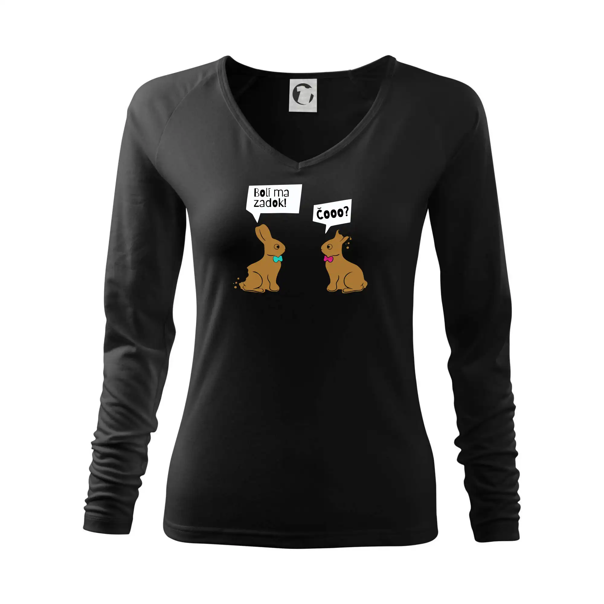 Veľkonočné tričká - Zajac - Bolí ma zadok - Tričko dámske Elegance