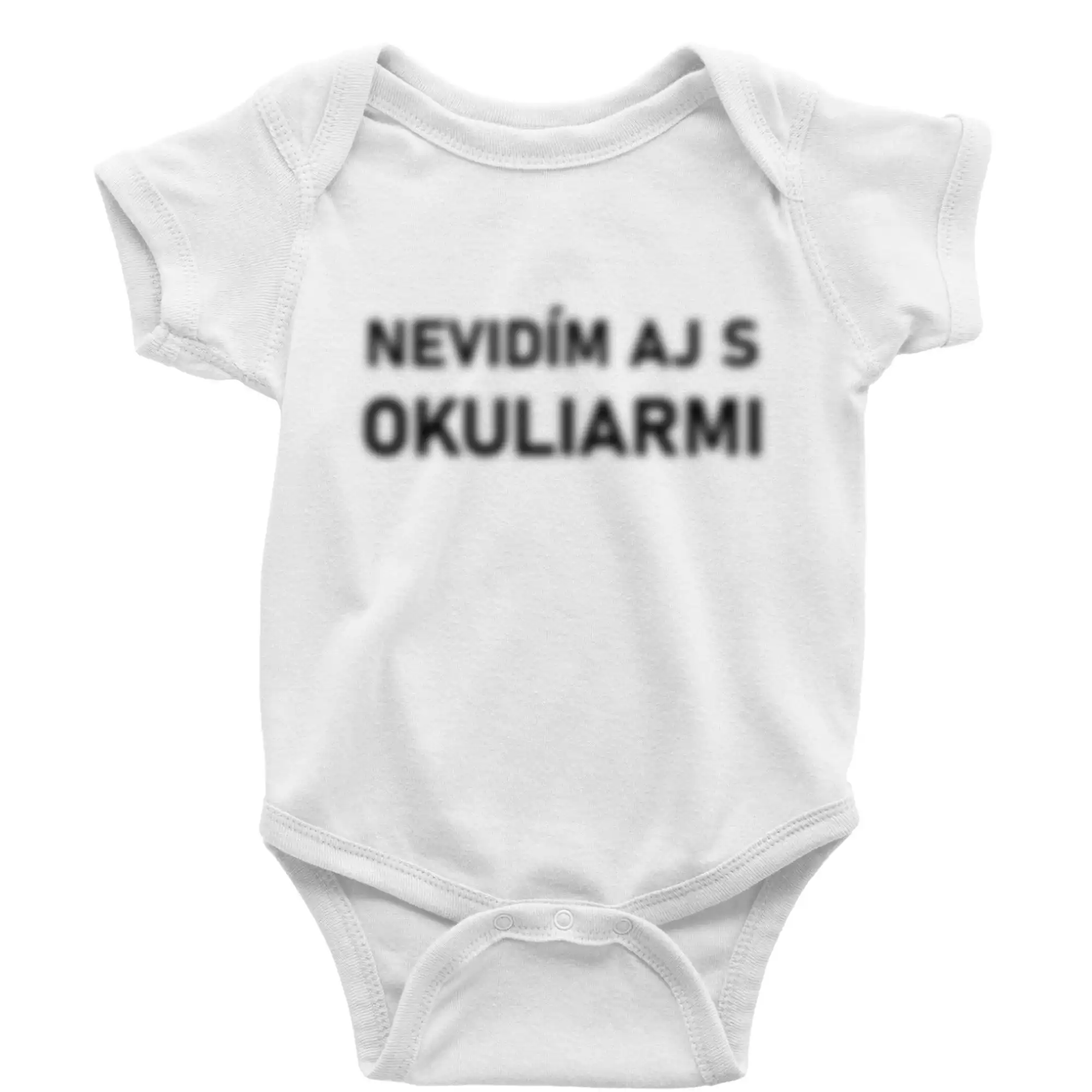 Nevidím aj s okuliarmi - Body dojčenské s krátkym rukávom