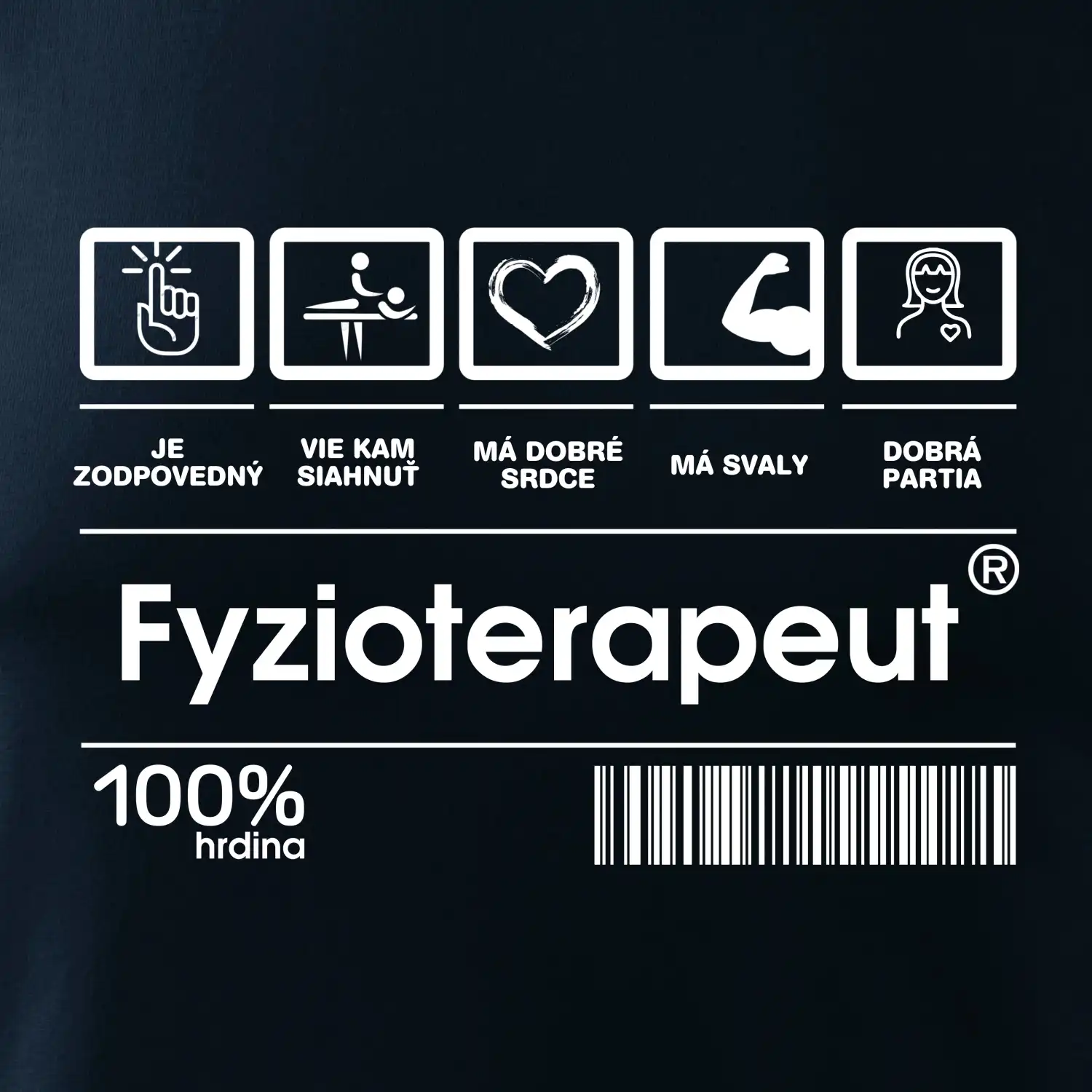 Čiarový kód fyzioterapeut