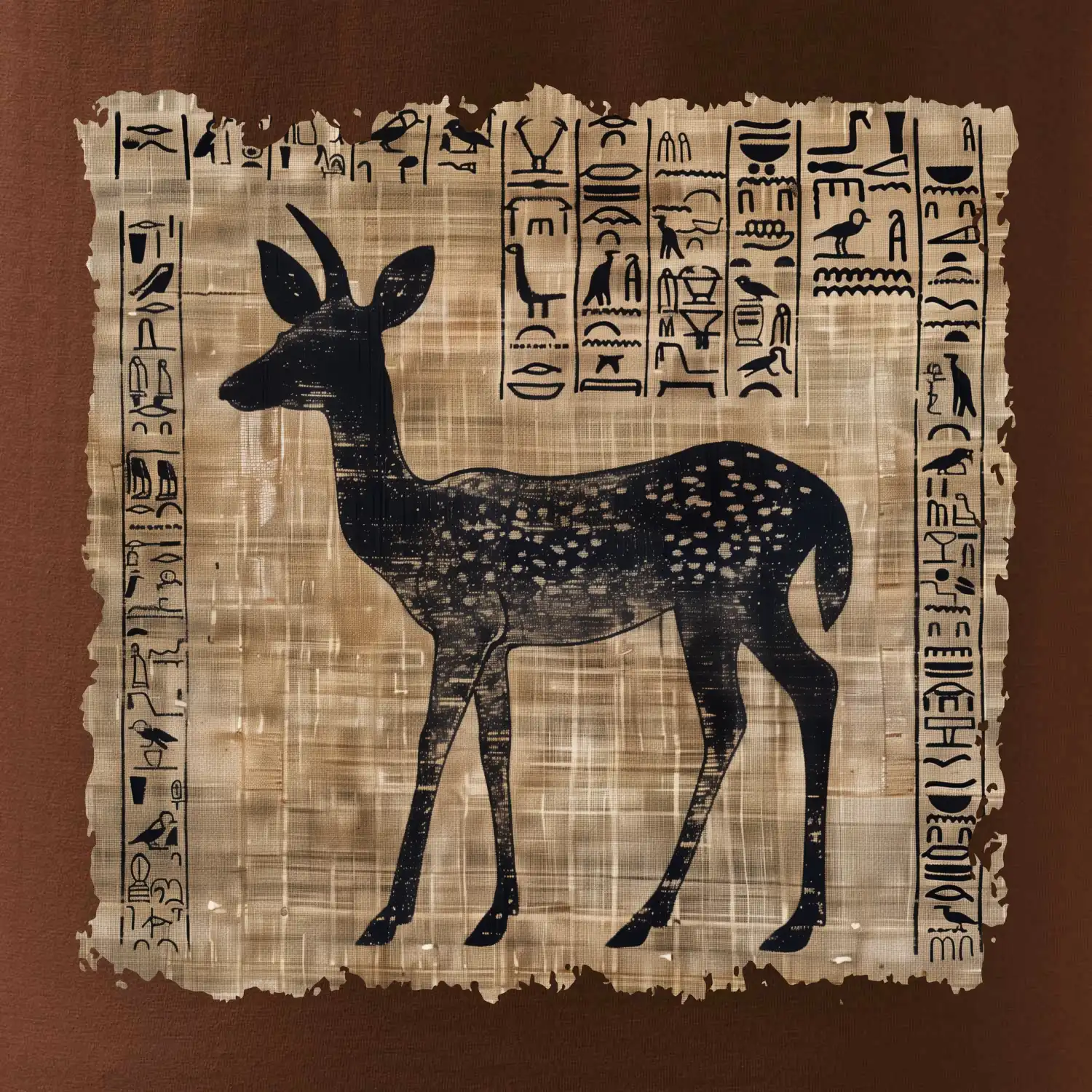 Egyptské hieroglyfy srnka