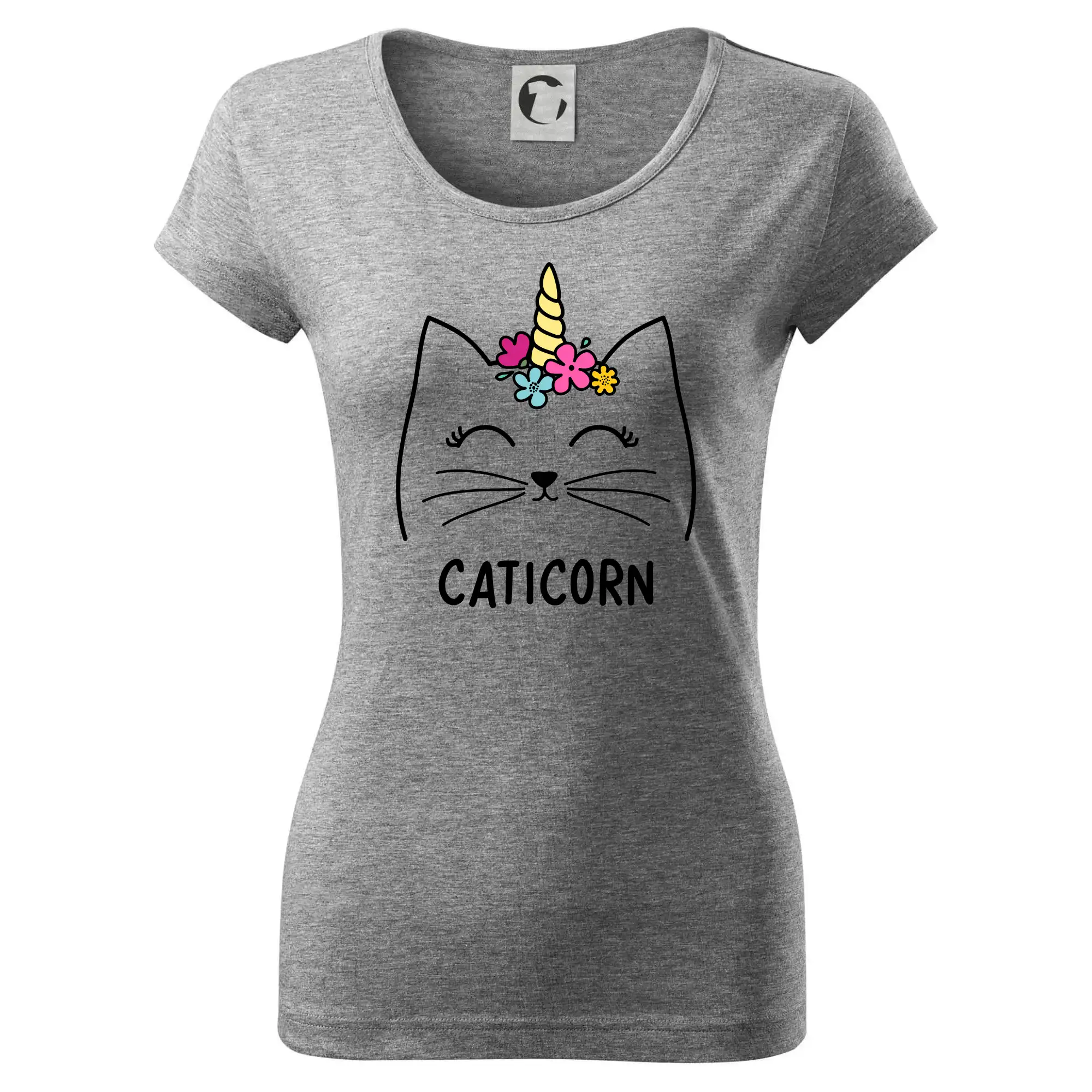 Tričká s jednorožcom - Caticorn - Dámske tričko Pure