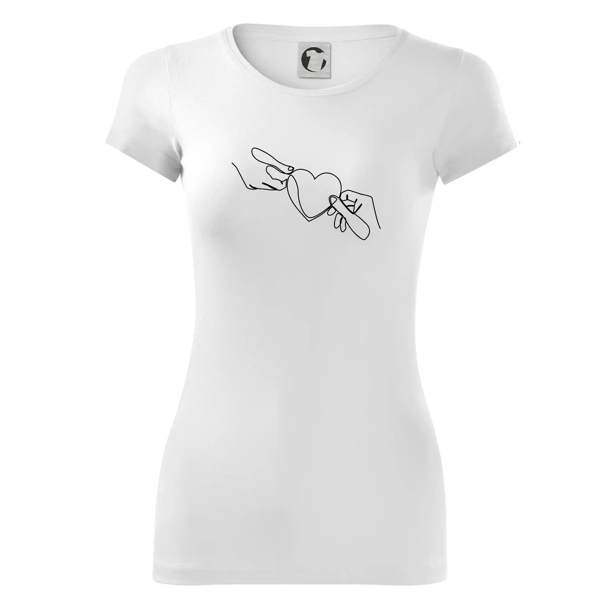 Dvě ruce a srdce jedním tahem