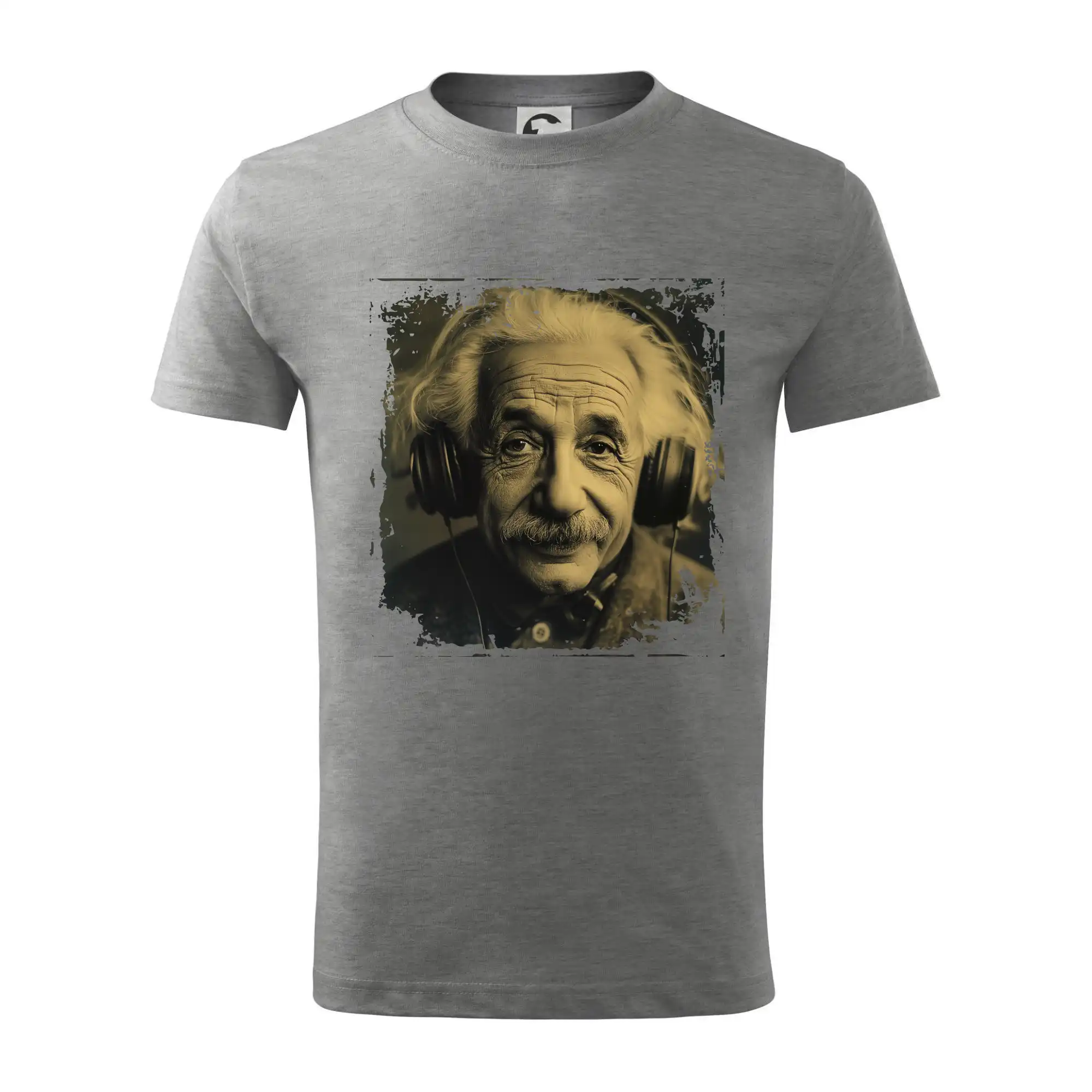 Vtipné tričká pre fyziky - Albert Einstein so slúchadlami - Tričko detské bavlnené