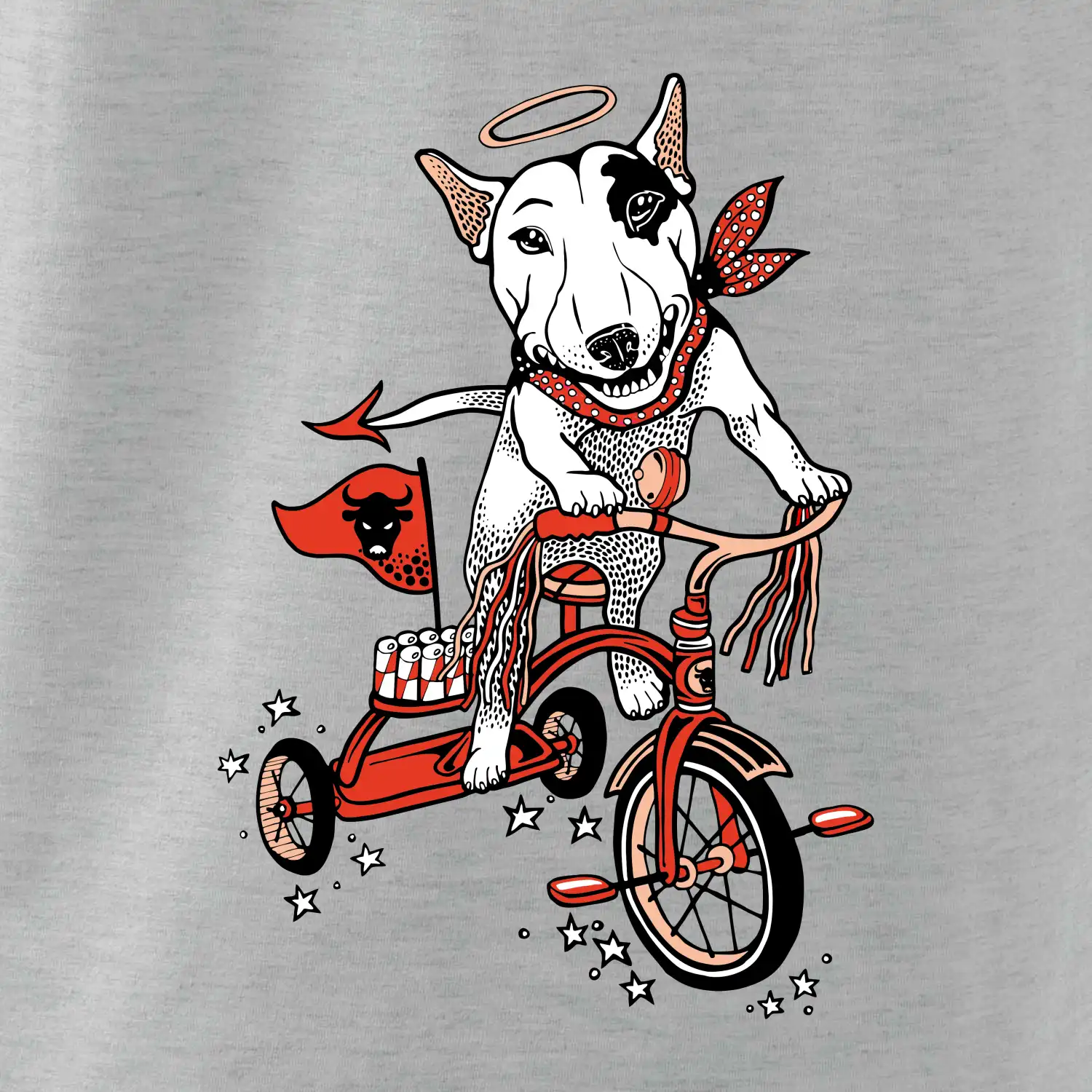 Bull terier anděl (Pecka design)