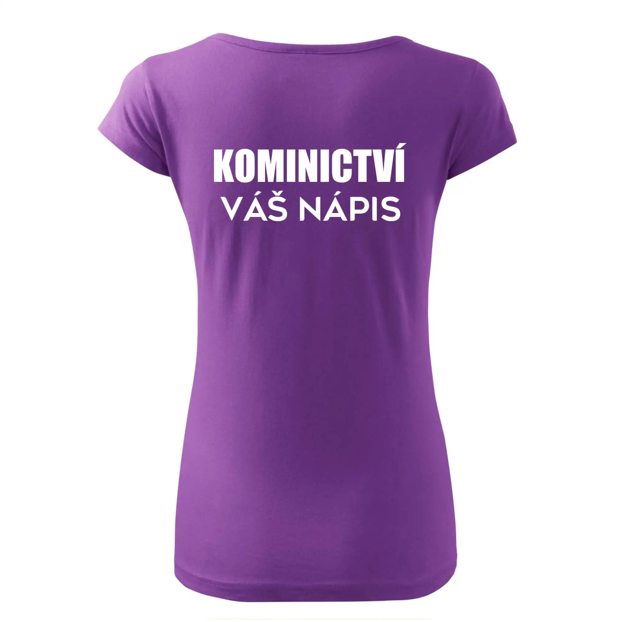 Kominík logo + nápis na zádech