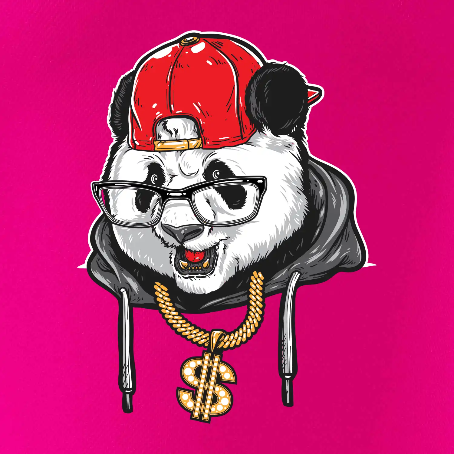 Hip hop panda