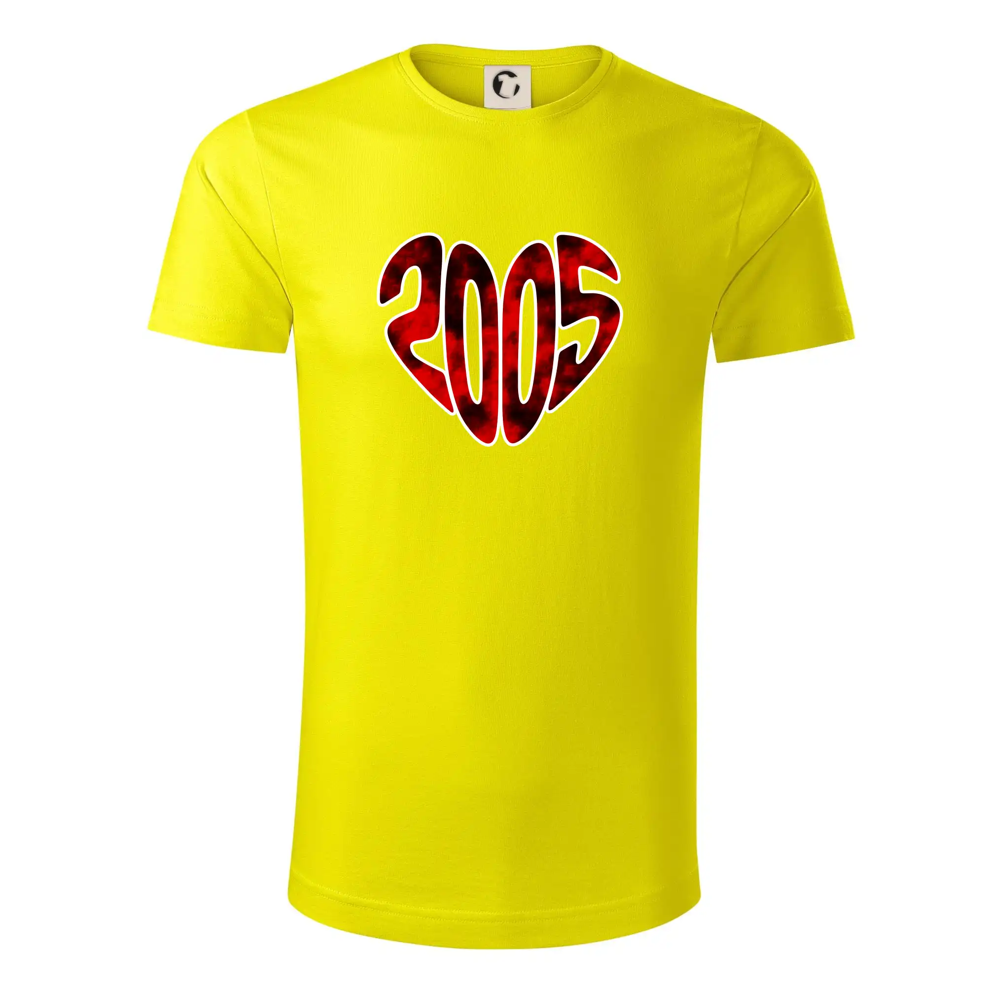 Tričká k narodeninám - 2005 v srdci - Tričko z organickej bavlny