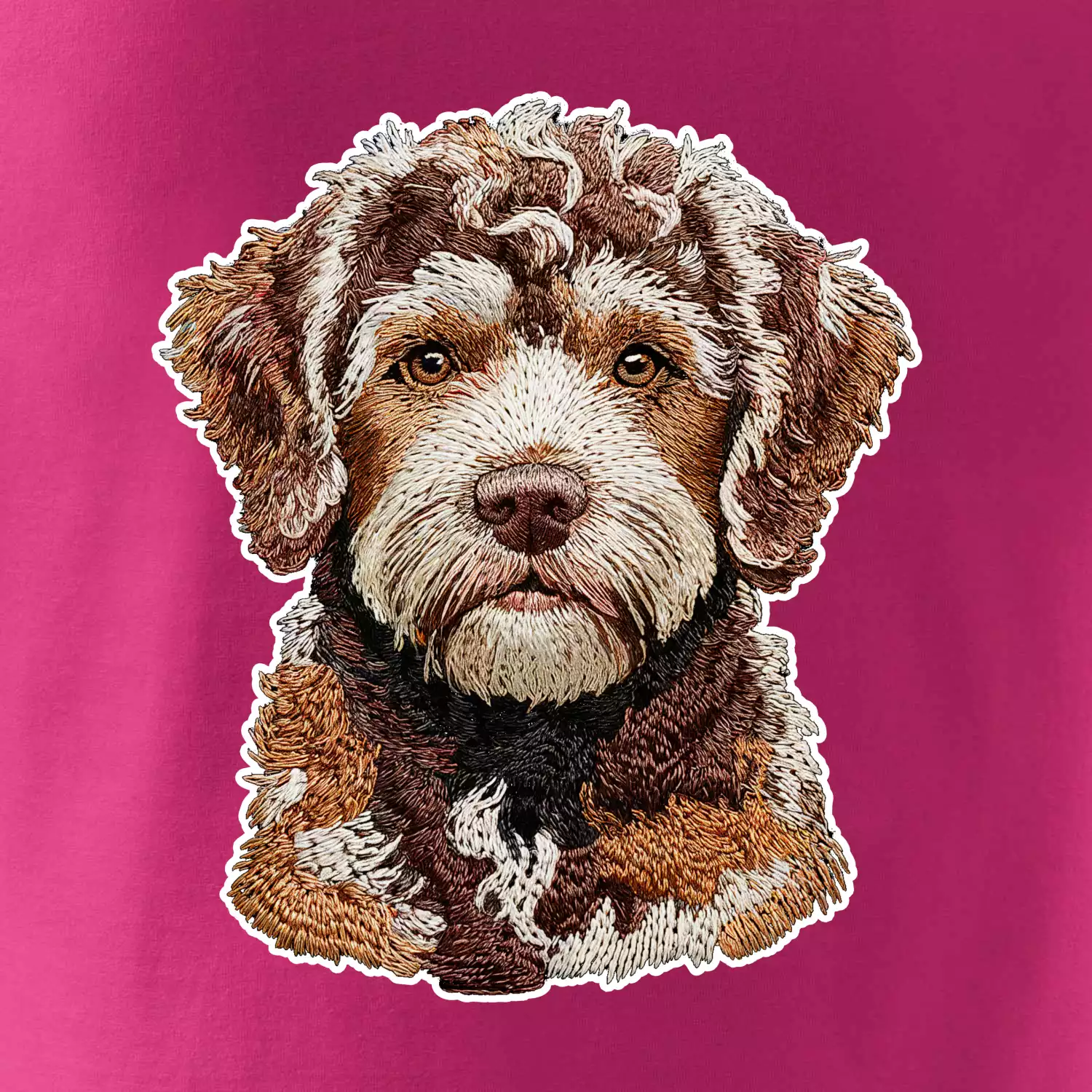 Lagotto romagnolo vyšívaná hlava